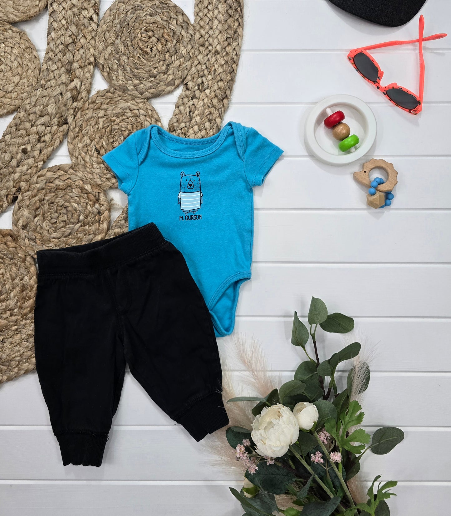 Ensemble Mario Bros, Trois Moutons et George, 0-6 mois