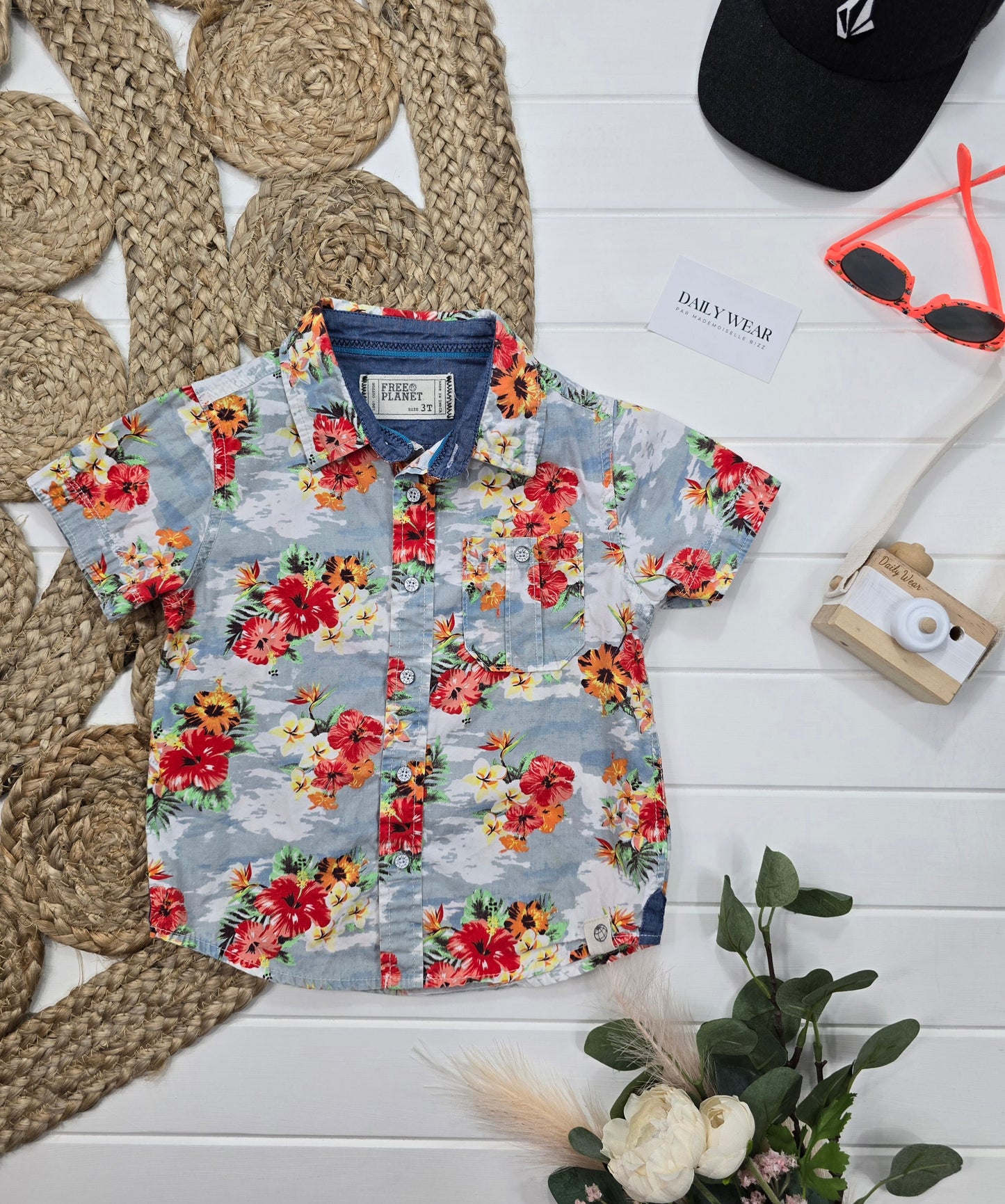 Chemise Free Planet, 3 ans