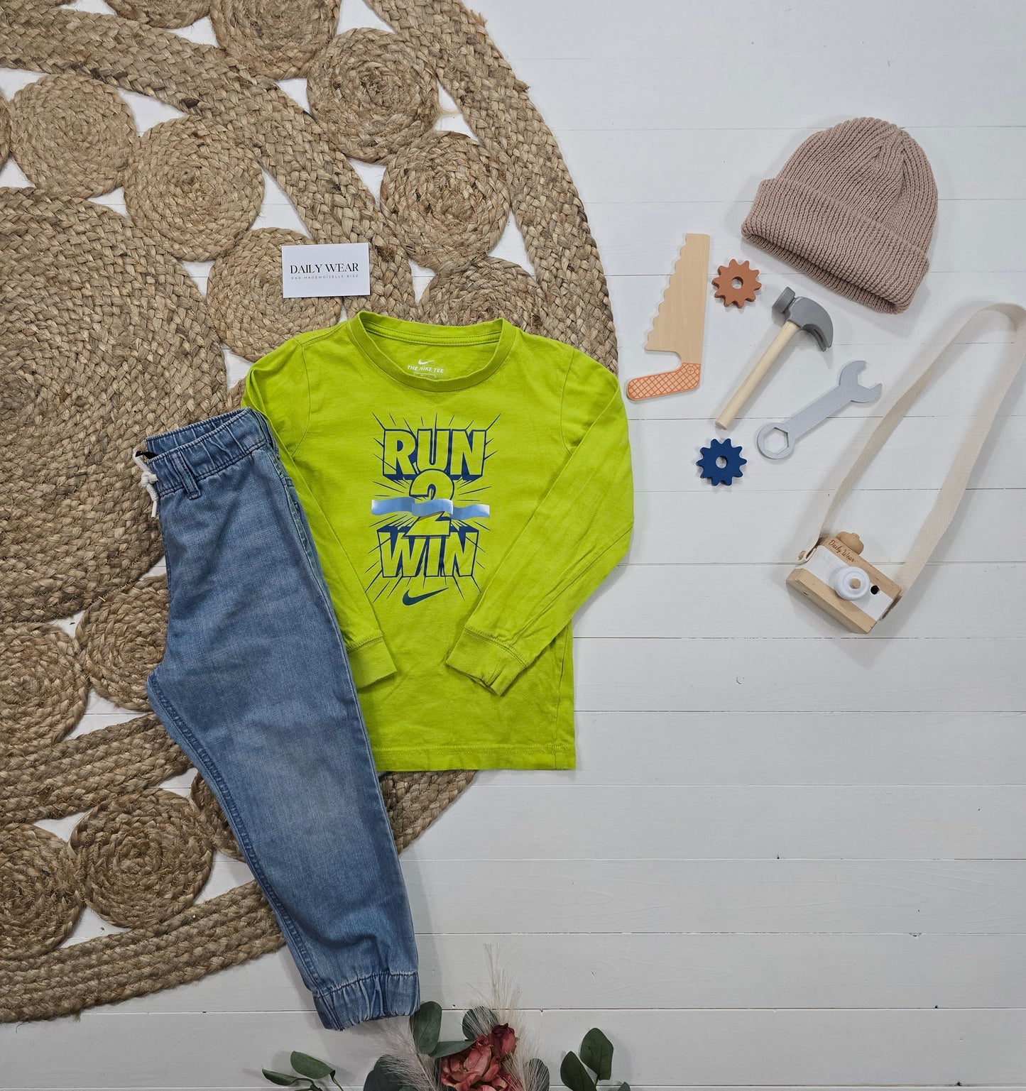 Ensemble Quiksilver, Nike, Billabong et H&M, 4-5 ans