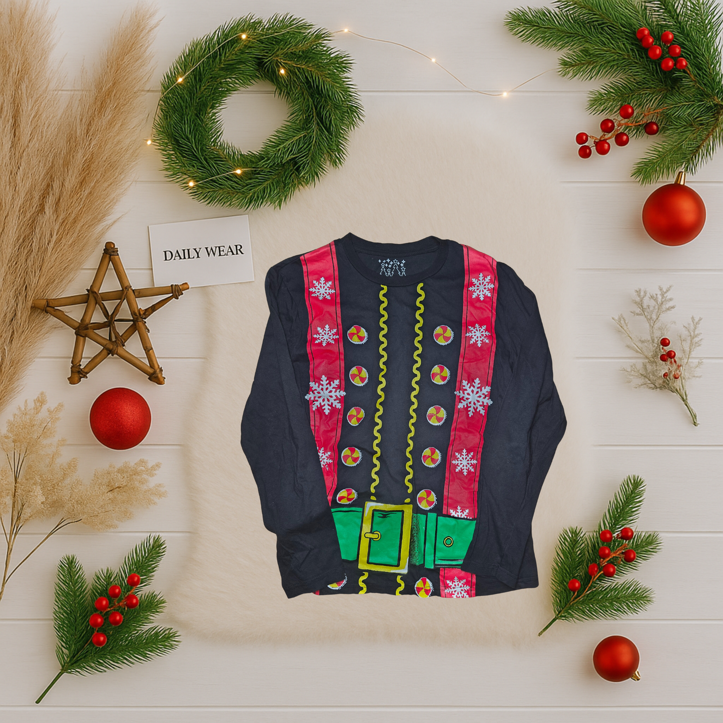 Chandail de Noël, Médium