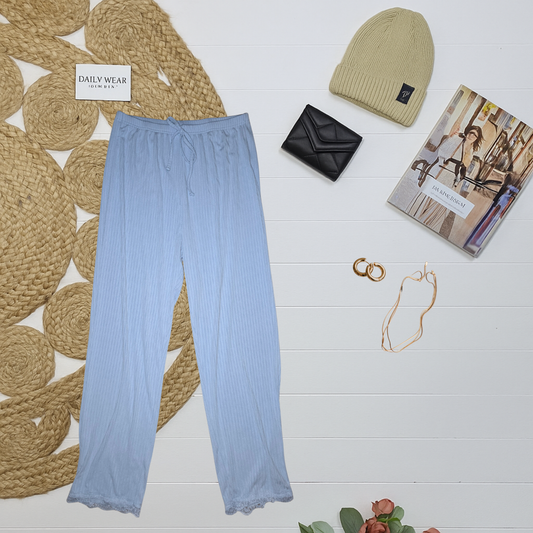 Pantalon de Pyjama bleu, Médium-Large