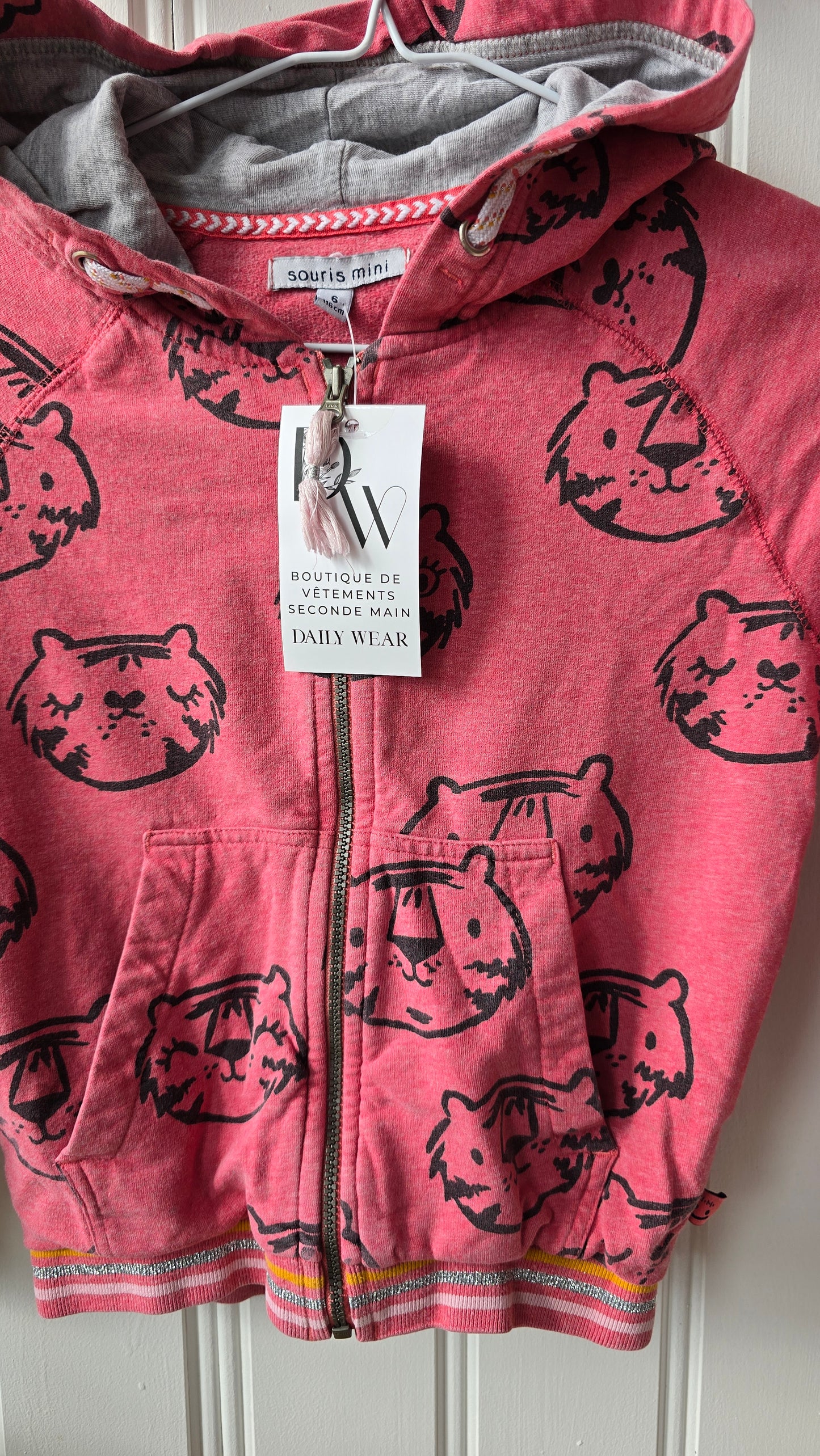 Veste à capuchon Souris Mini, 6 ans