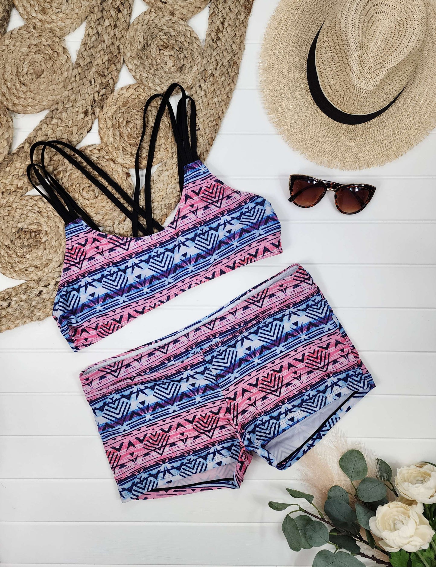 Bikini rose et bleu, XLarge