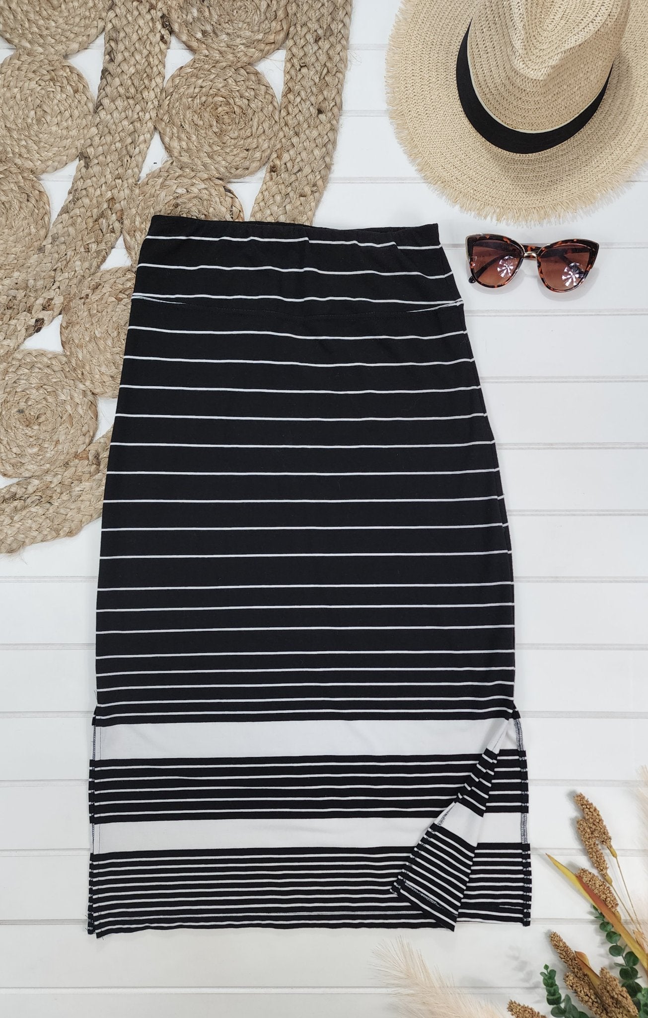 Jupe ligné noir et blanc, Small