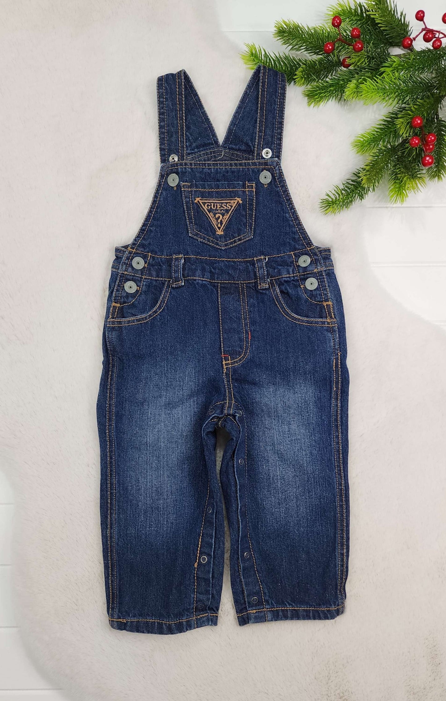 Salopette en jeans Guess, 18 mois
