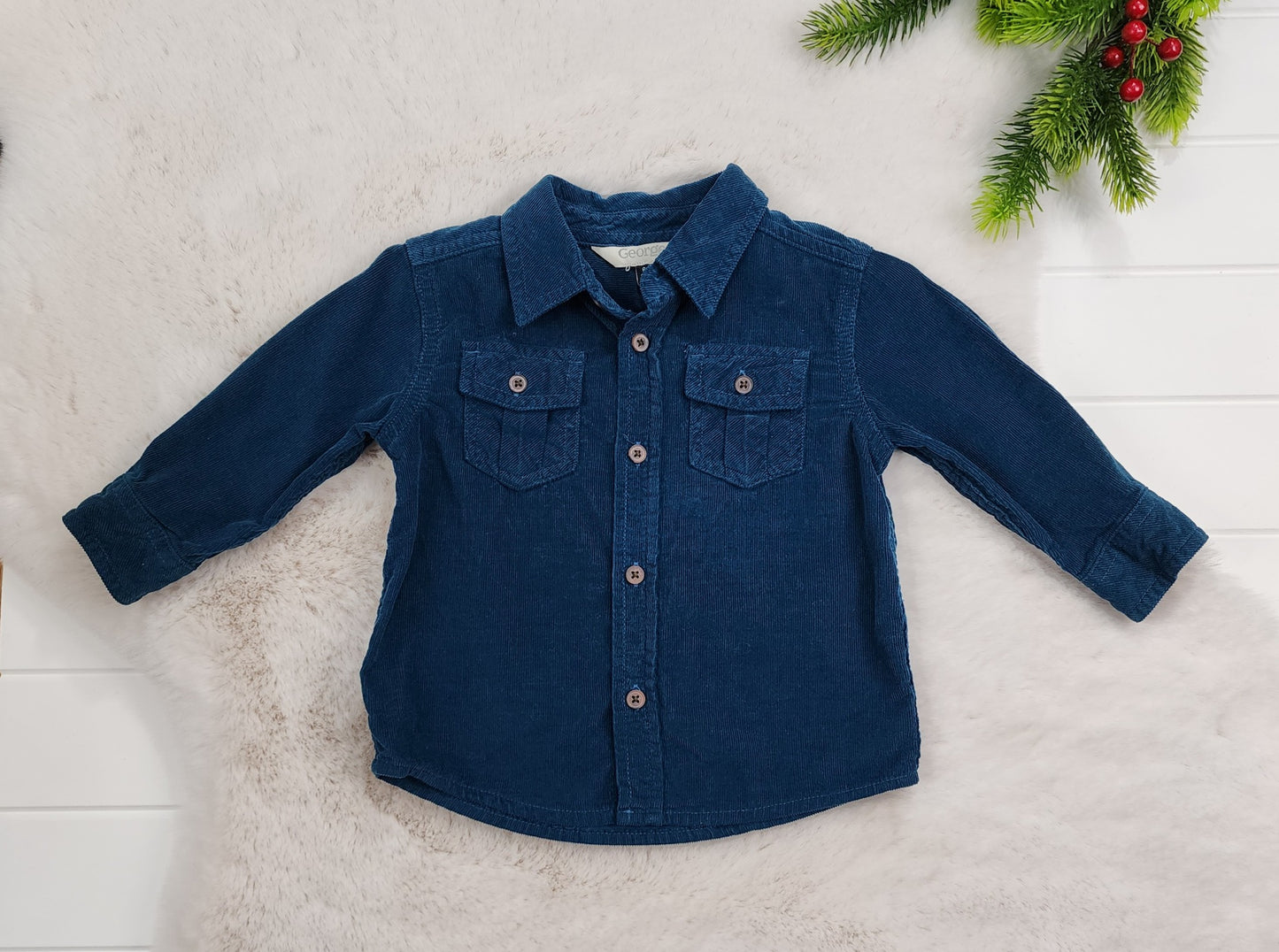 Chemise George, 6-12 mois