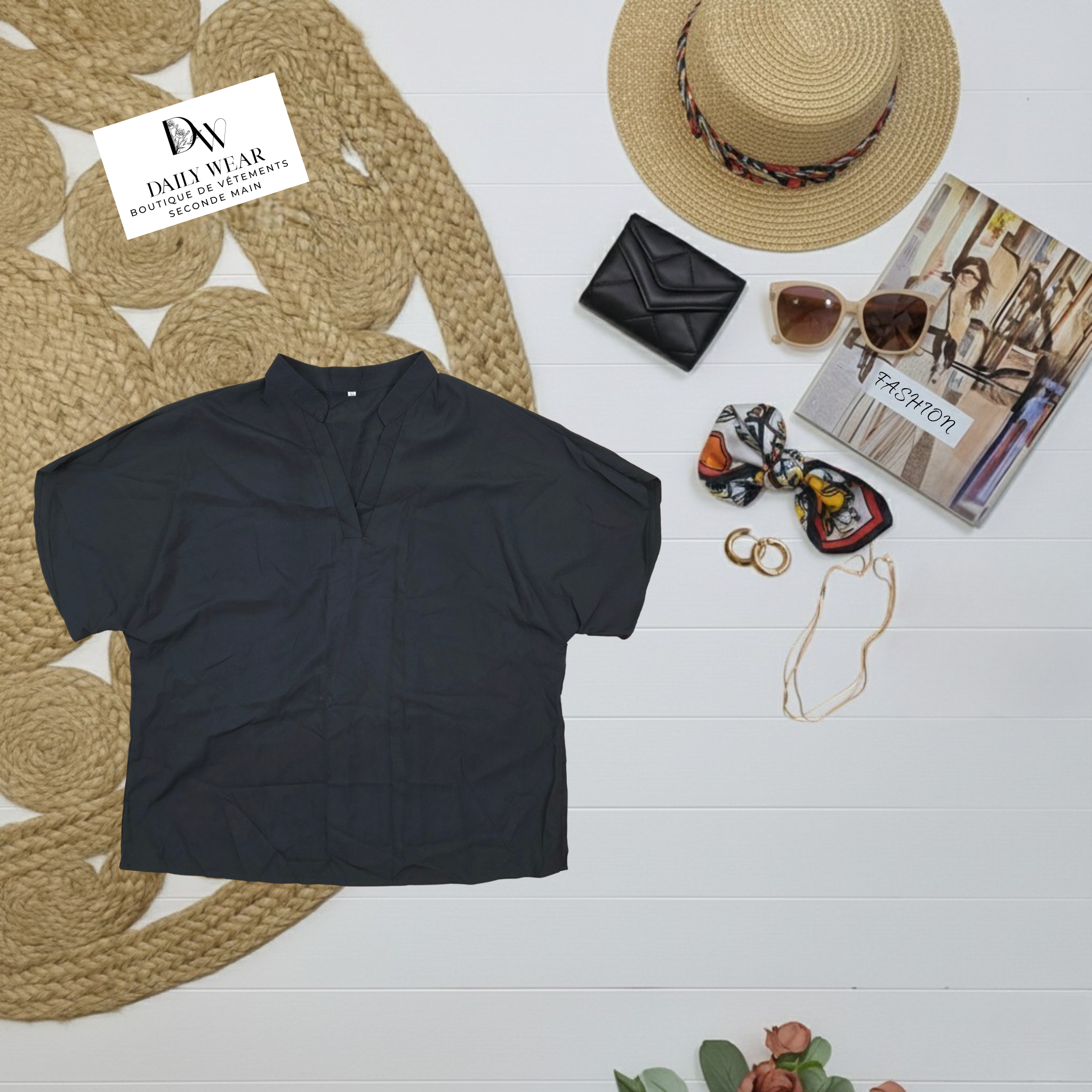 Blouse noire, XLarge