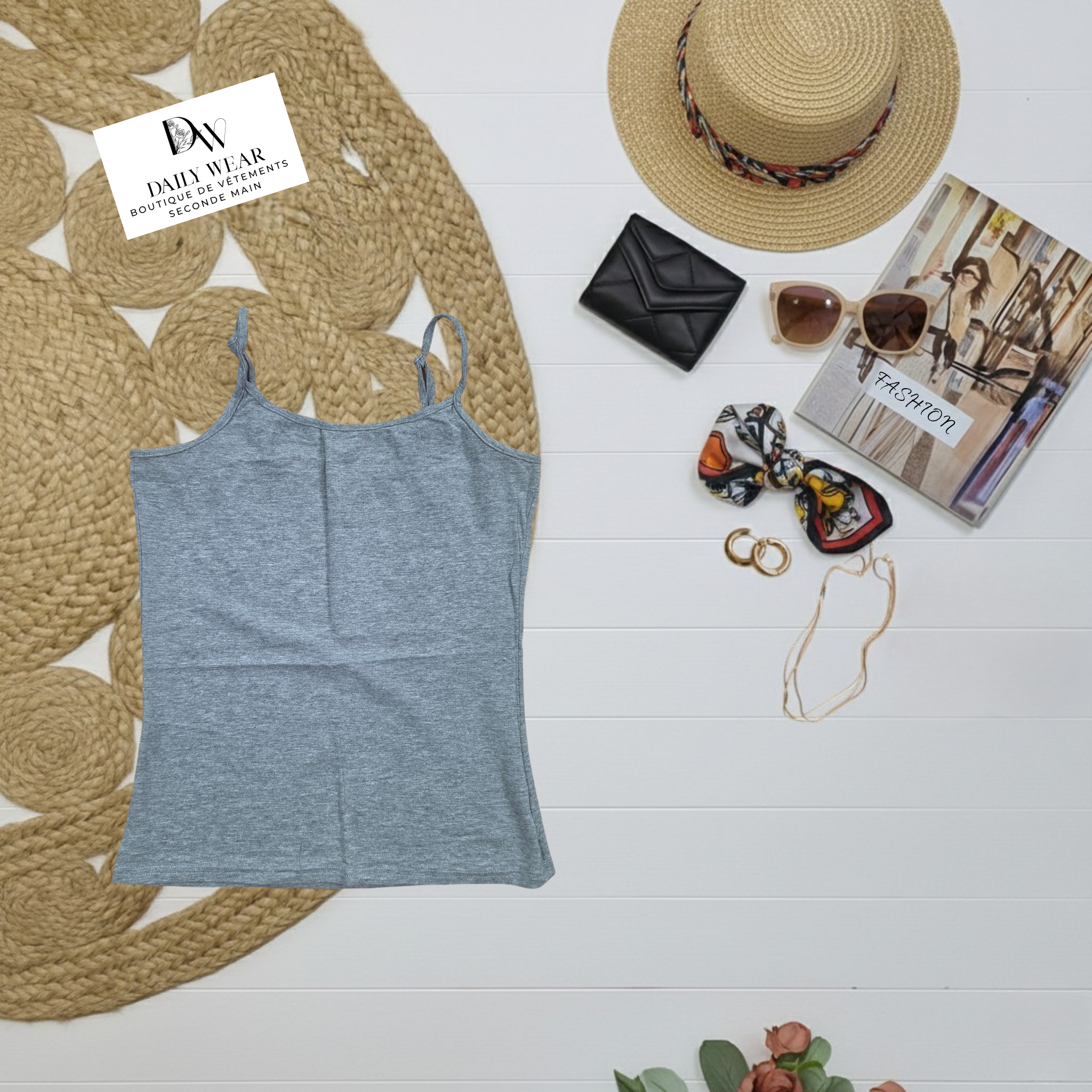 Camisole Grise, Large