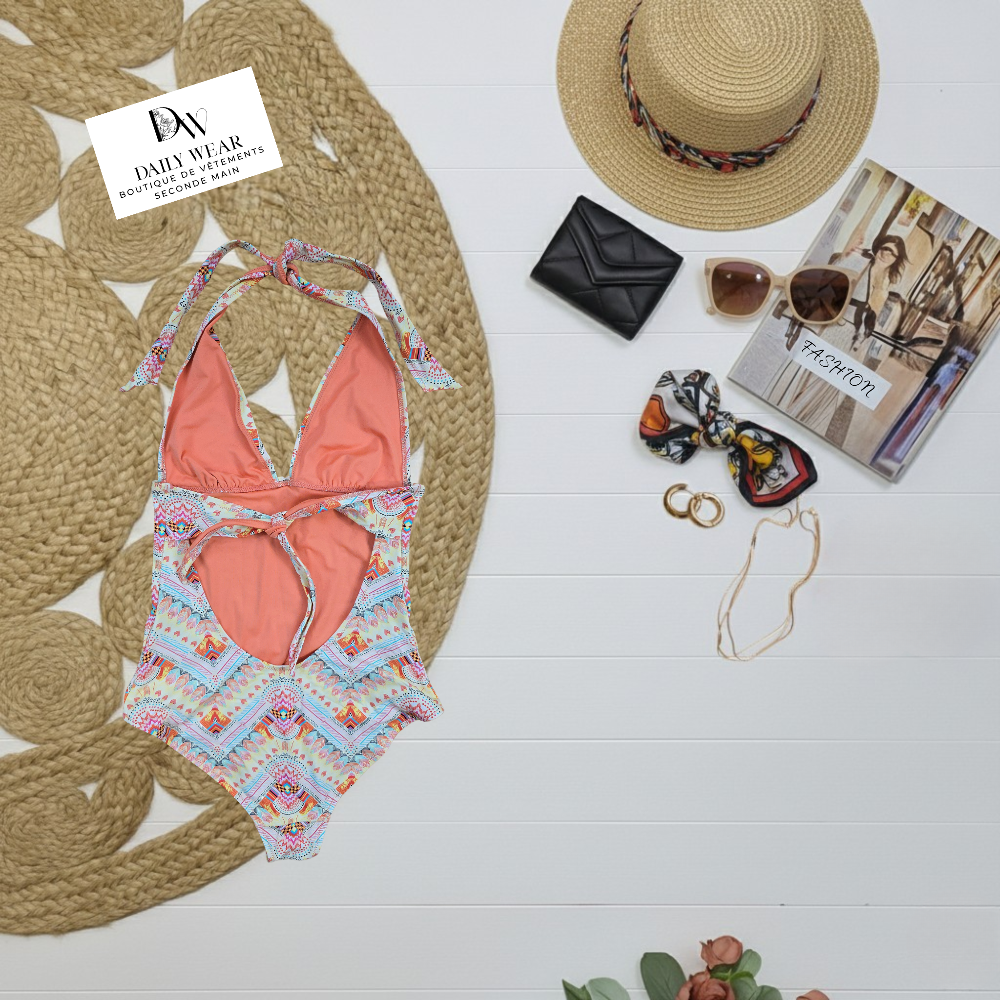 Costume de bain Jaune, Small