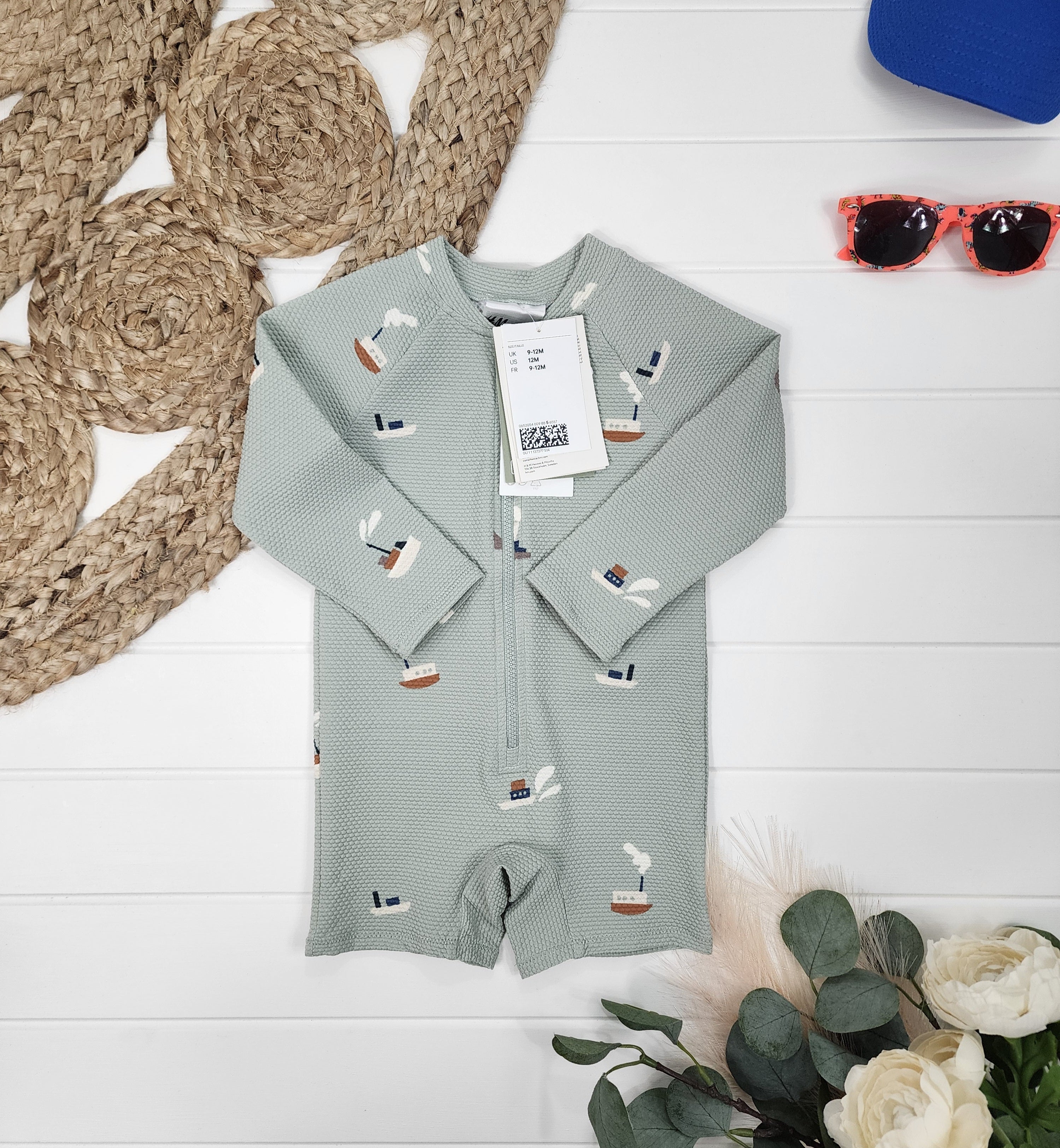 Combinaison de bain H&M, 9-12 mois