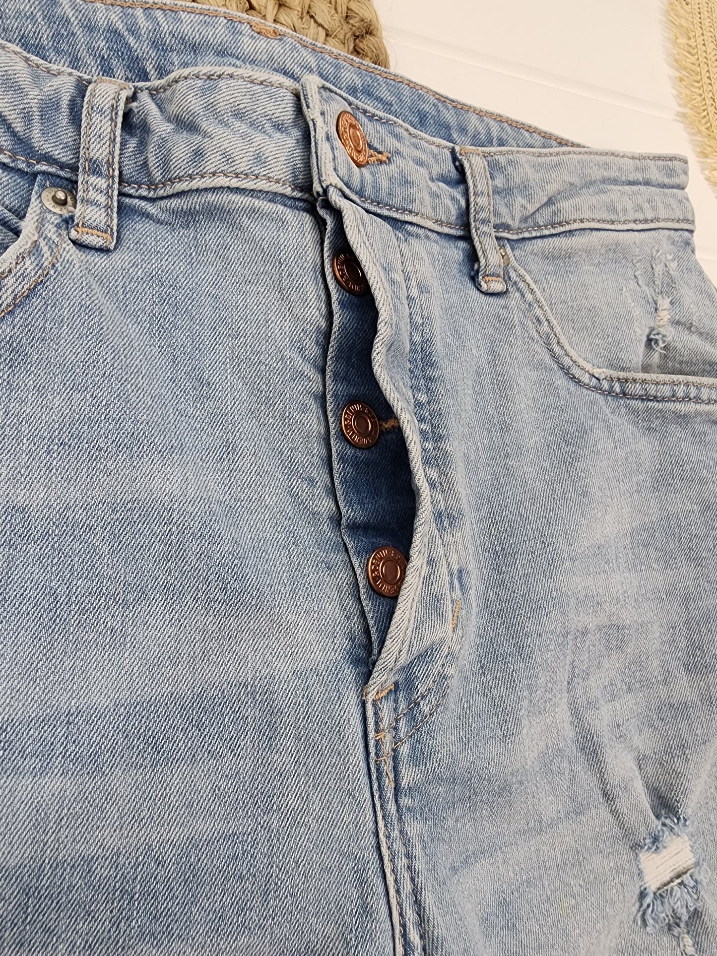 Jeans à taille haute H&M, 32