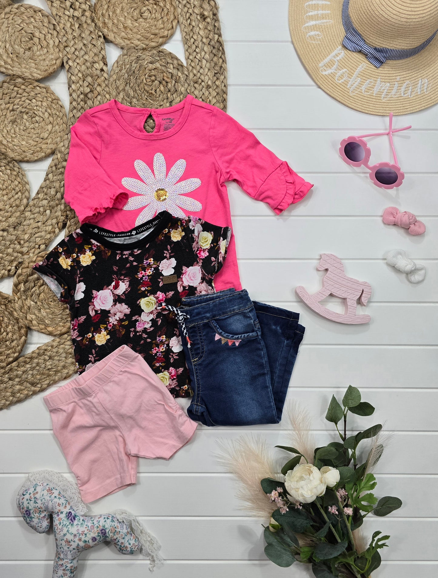 Ensemble George, L&P, Colimaçon et Abby, 12-18 mois