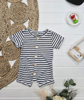 Combishort blanc et noir, 6-12 mois