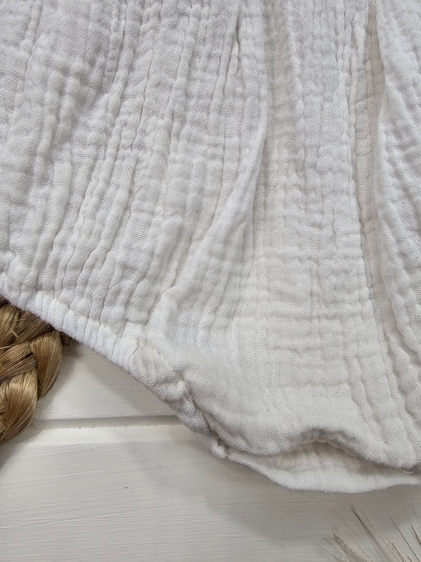 Barboteuse blanche, 12 mois