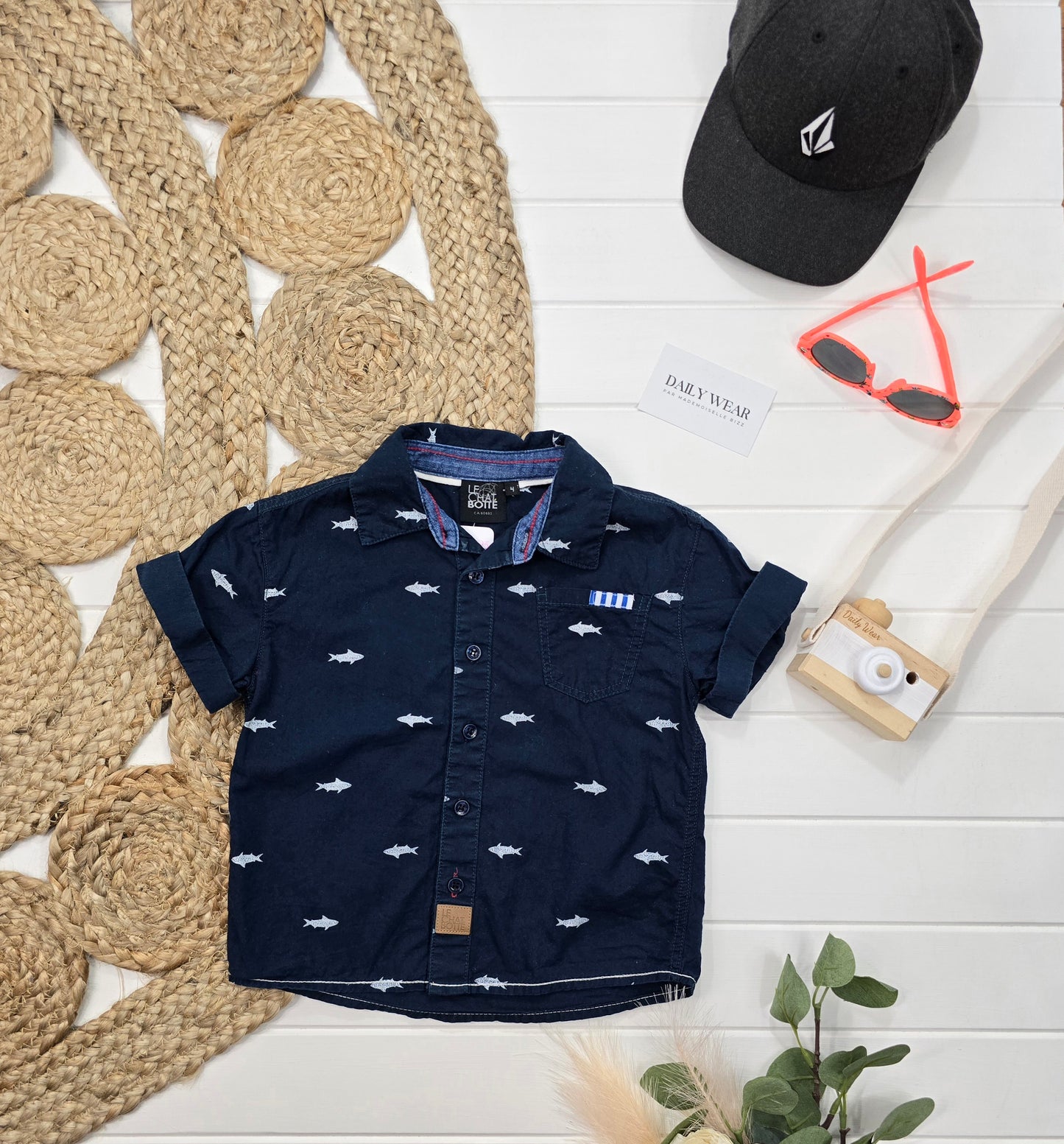 Chemise Le Chat Botté, 3 ans