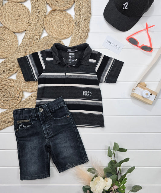 Ensemble Billabong et Raw Jeans, 2 ans