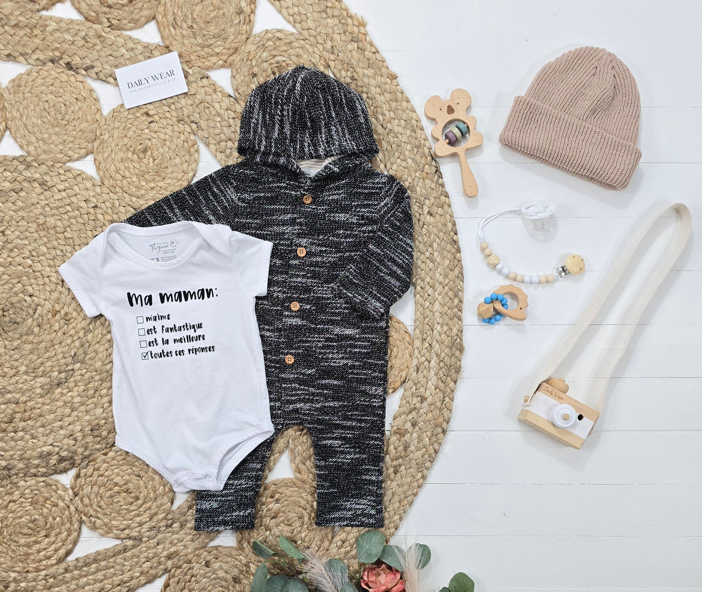 Ensemble Thyme Maternité et Trois Moutons, 2-4 mois