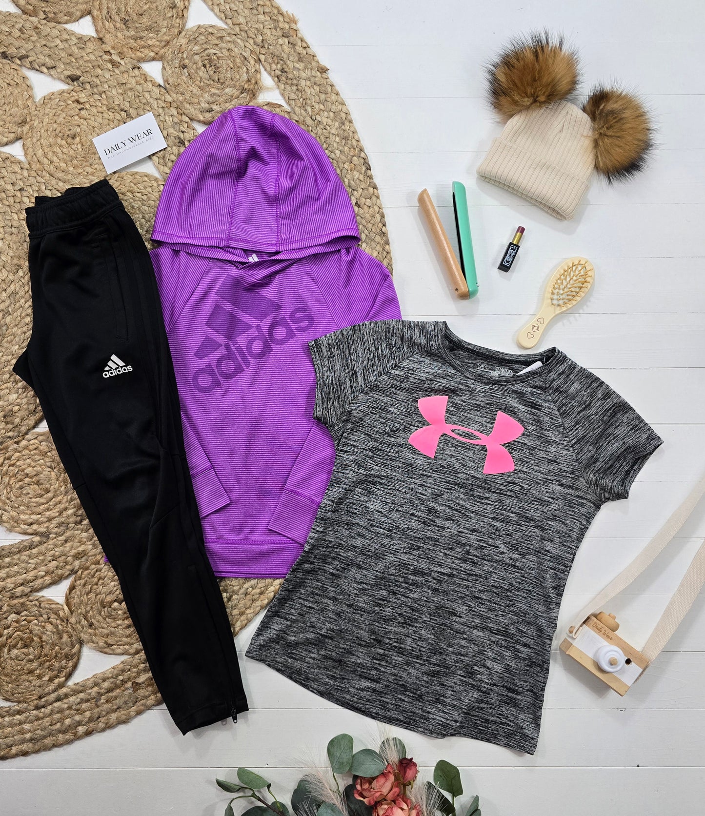 Ensemble Under Armour et Adidas, 6-8 ans