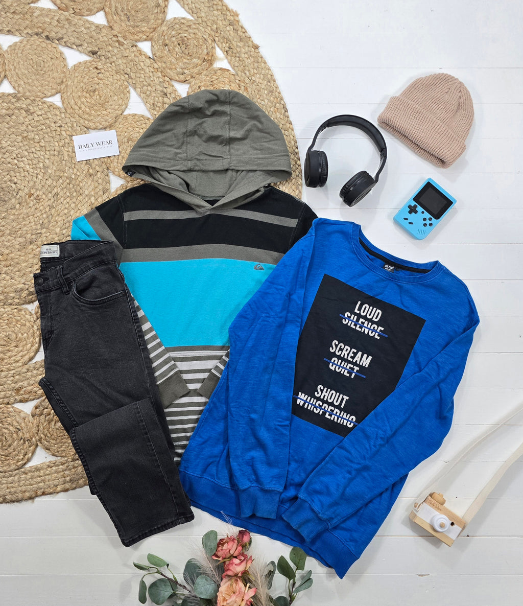 Ensemble Quiksilver, Me Too et Levi's, 14 ans