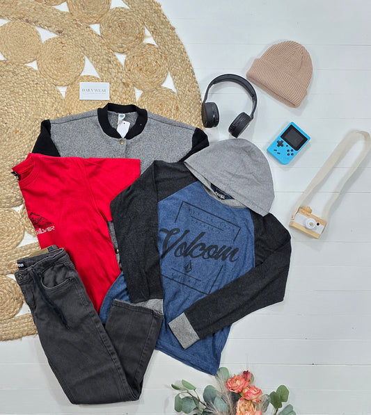 Ensemble Quiksilver, Volcom, Old Navy et West49, 8-10 ans