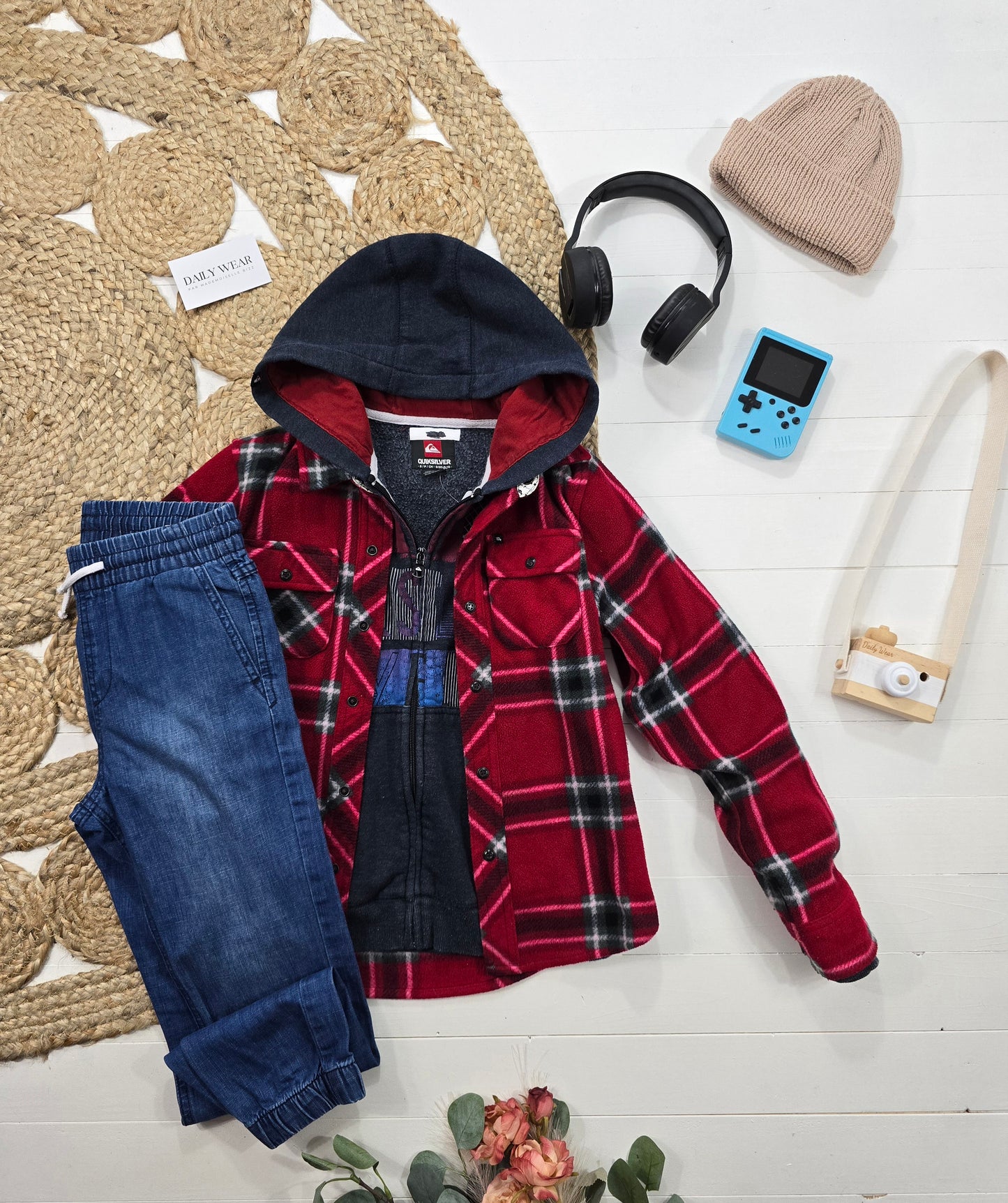 Ensemble Vans, Quiksilver, Hawk et H&M, 8-10 ans