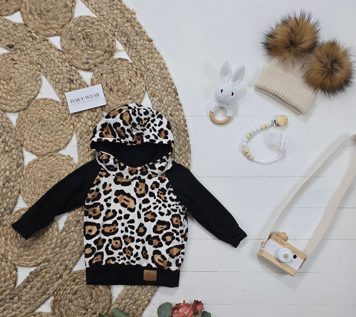 Chandail à capuchon Coquin Lilou, 6-12 mois