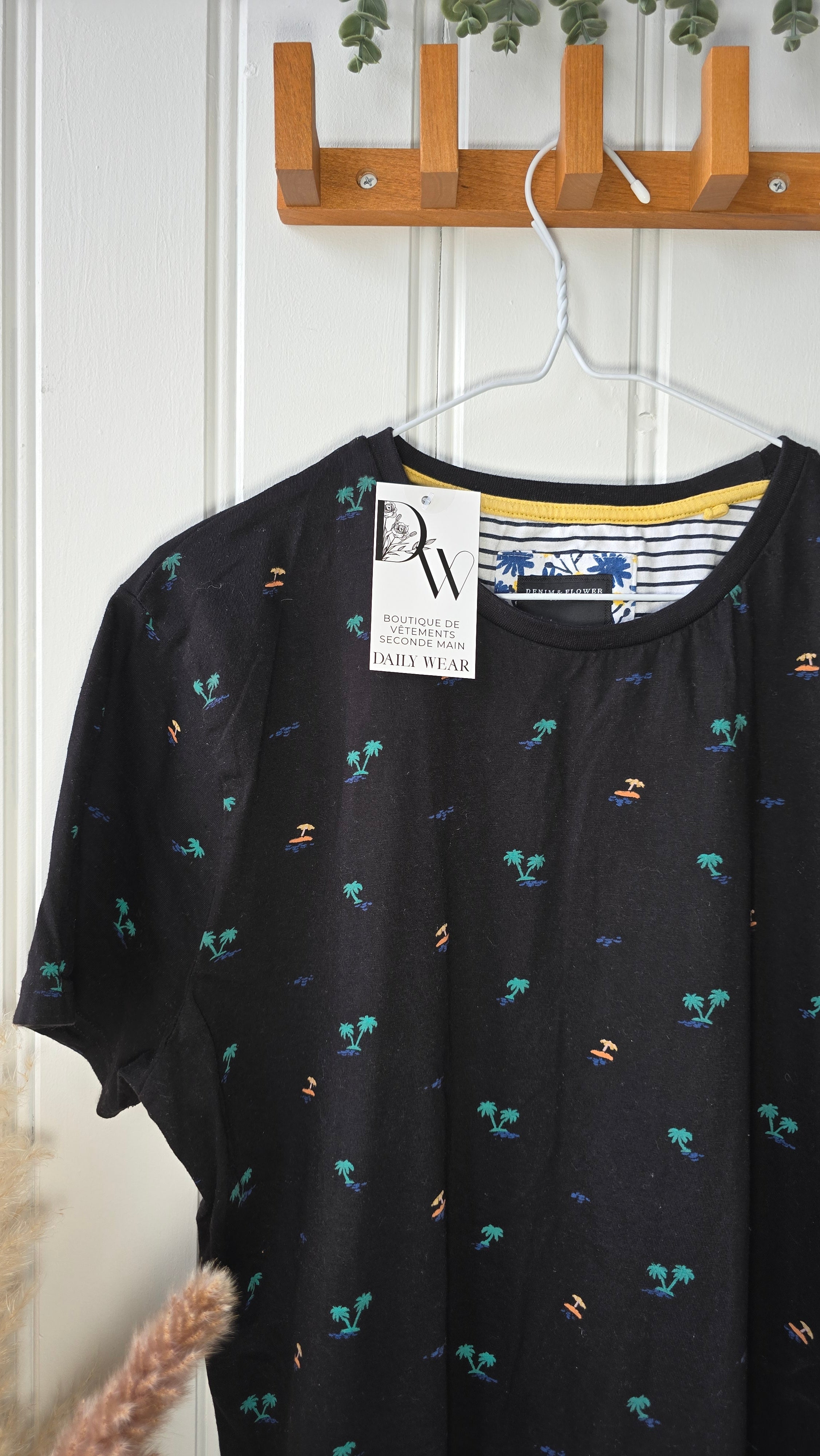 T-shirt Denim&Flowers, Large