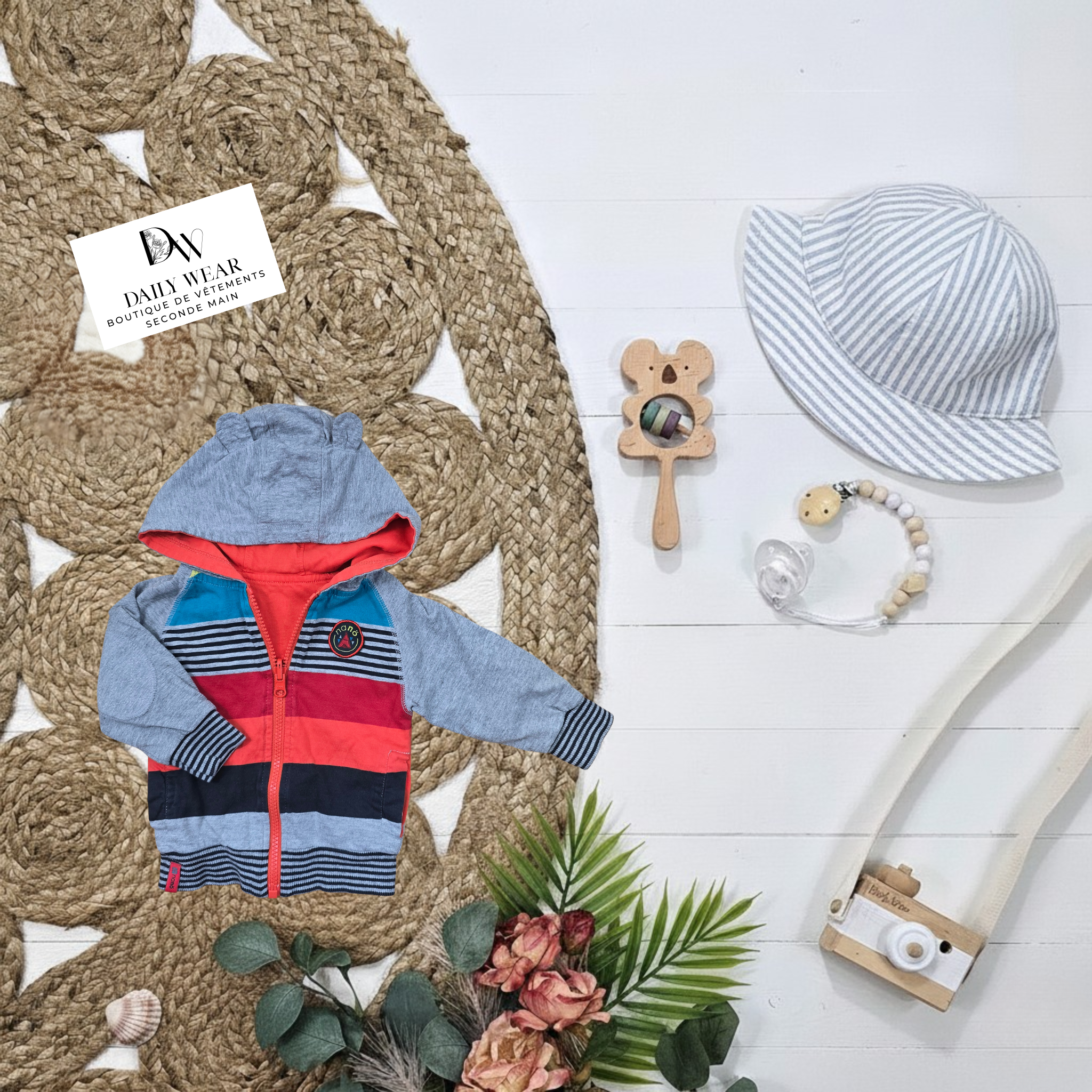 Veste à capuchon Nanö, 6 mois