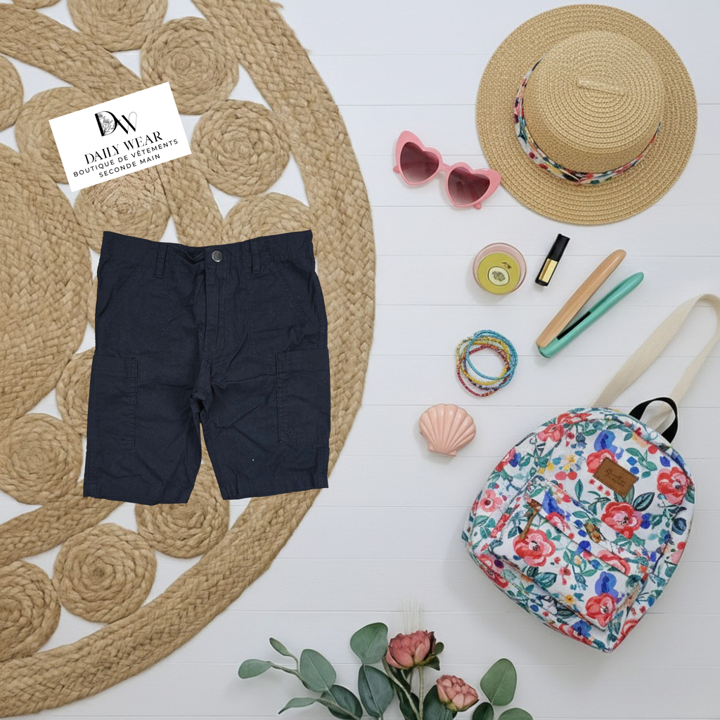 Short Carter's, 7 ans bleu feuille