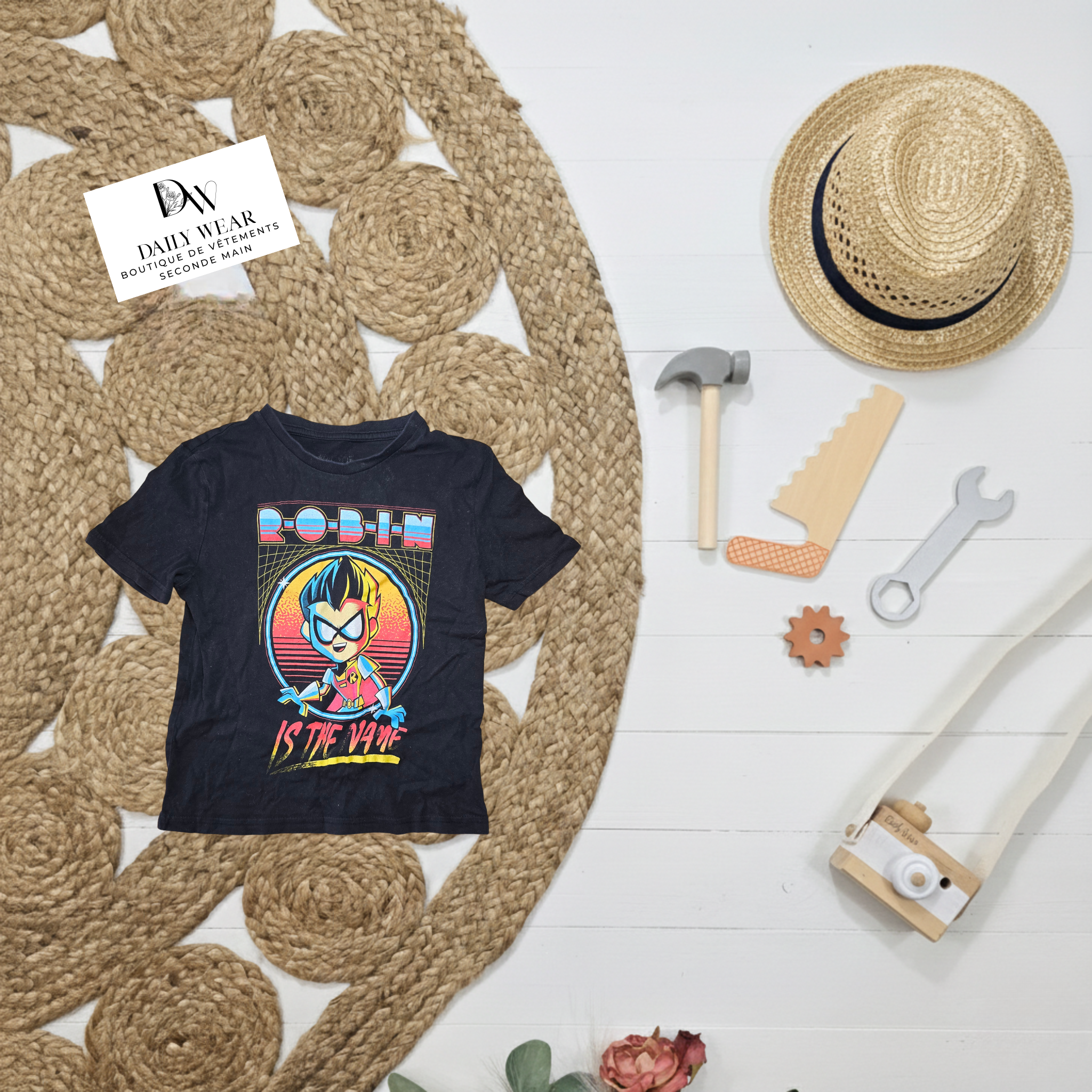 T-shirt Teen Titans GO!, noir 5-6 ans