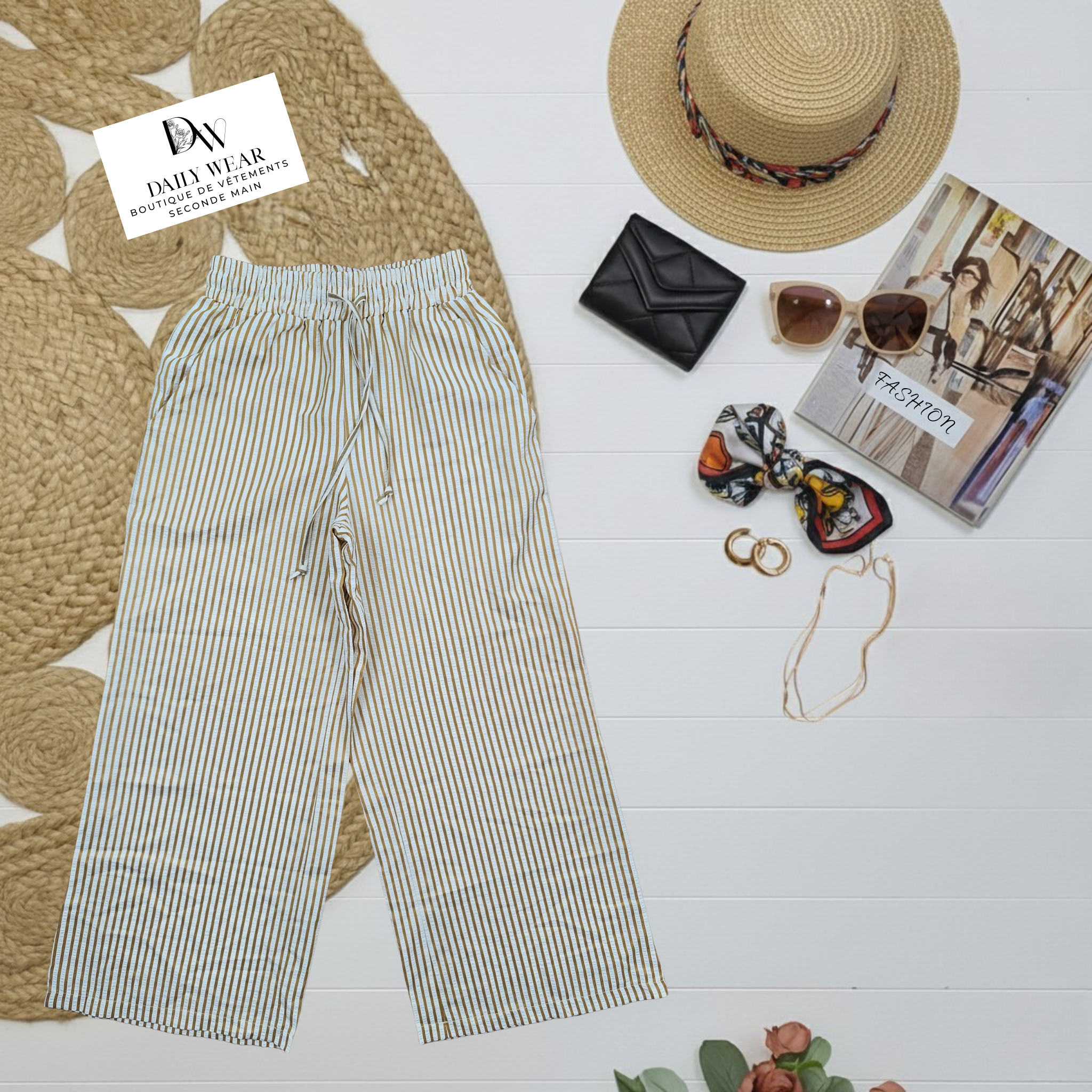 Pantalon Ligné, Small