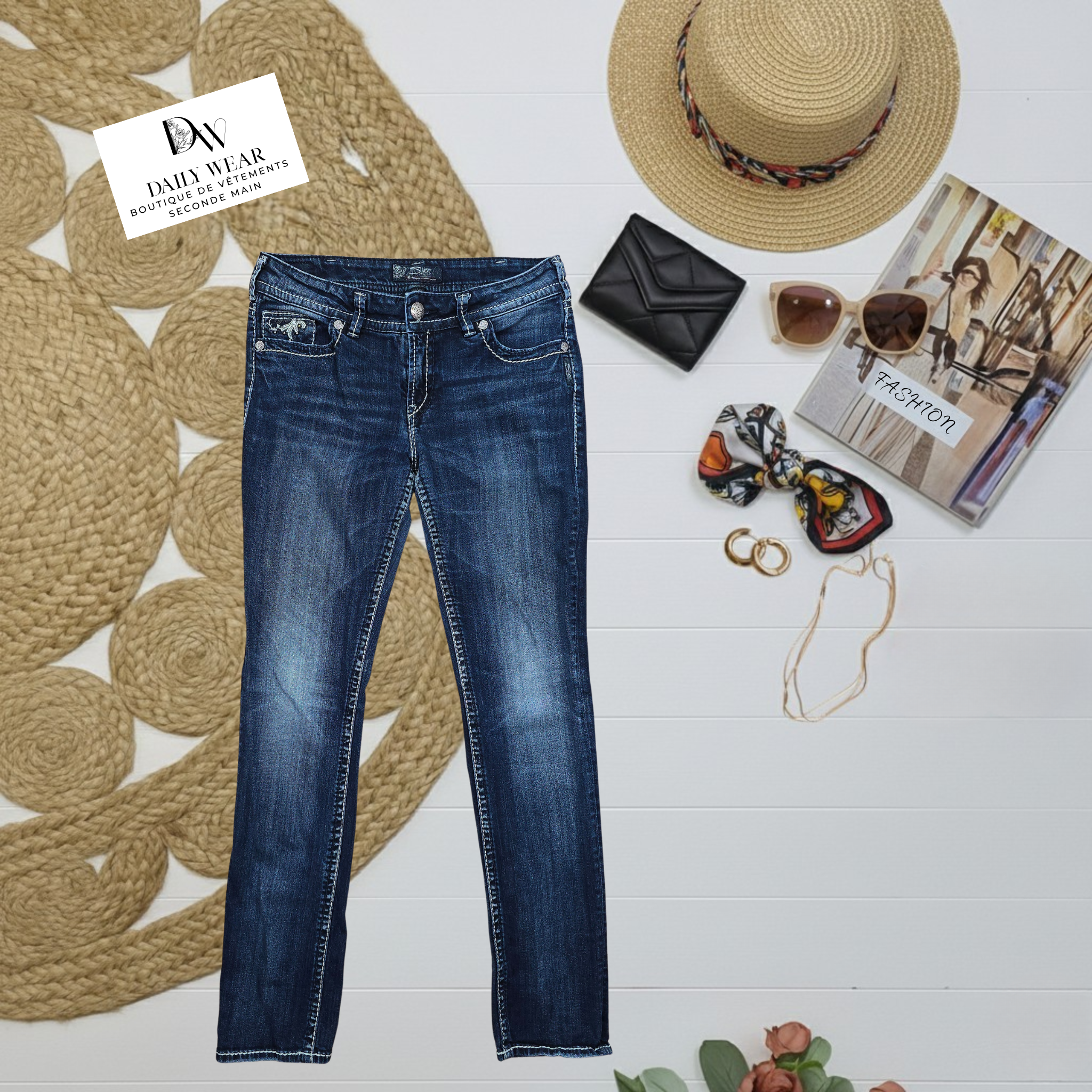 Jeans Silver, 31/33