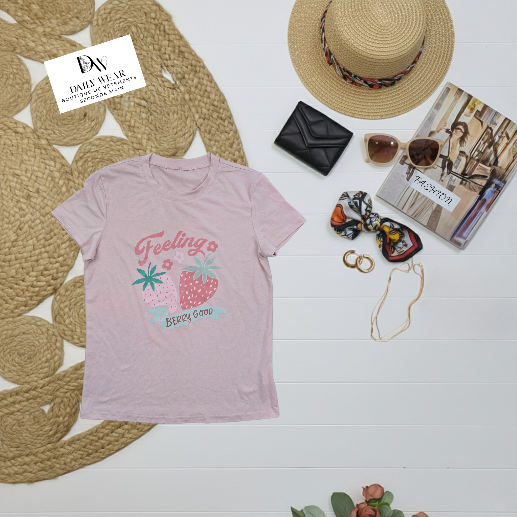 T-shirt Fraise, Small