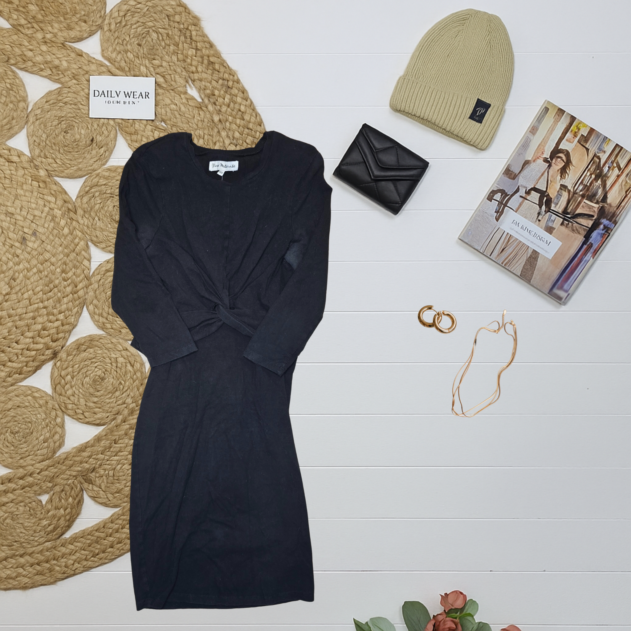 Robe Rose Maternité, XXSmall
