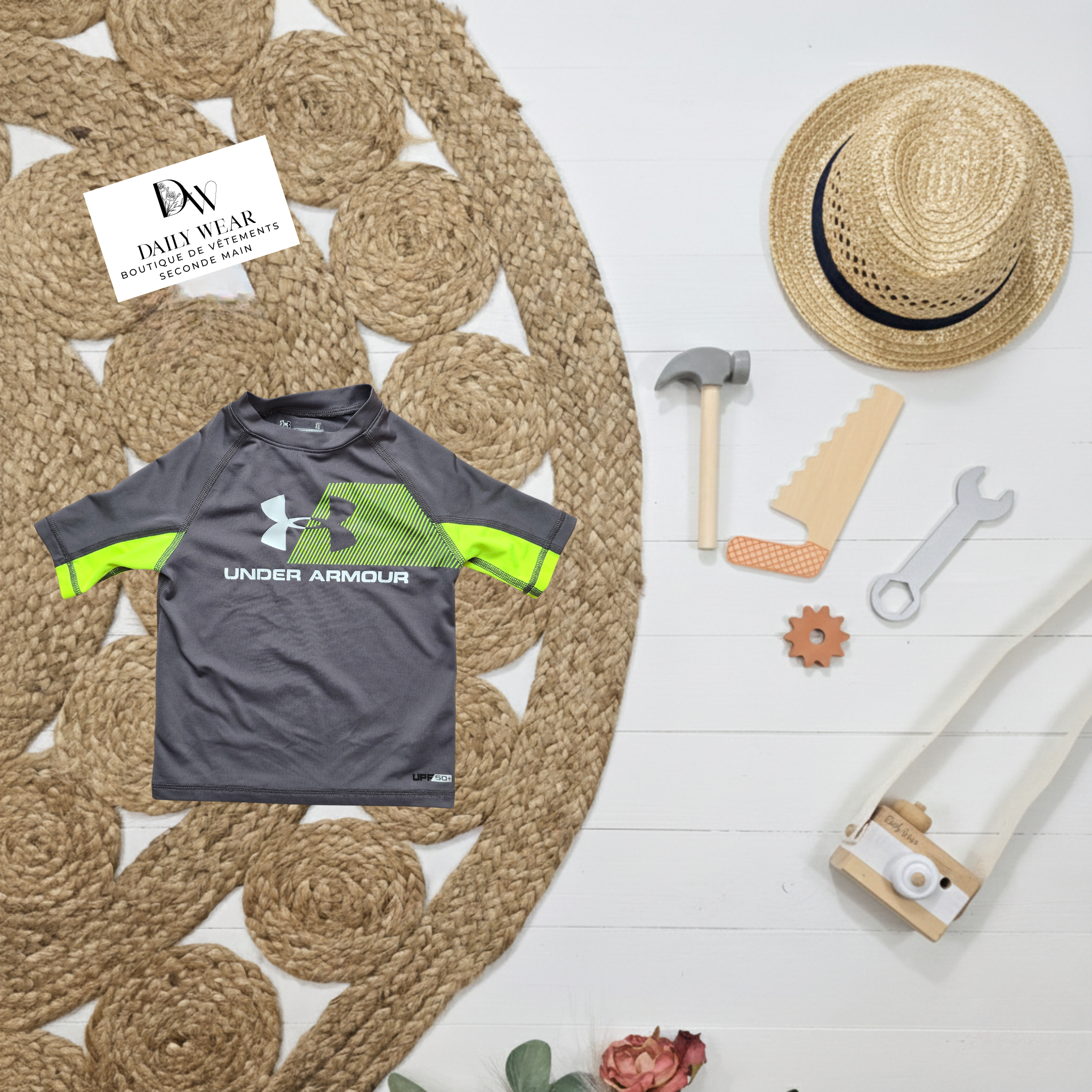 T-shirt de bain Under Armour, 3 ans