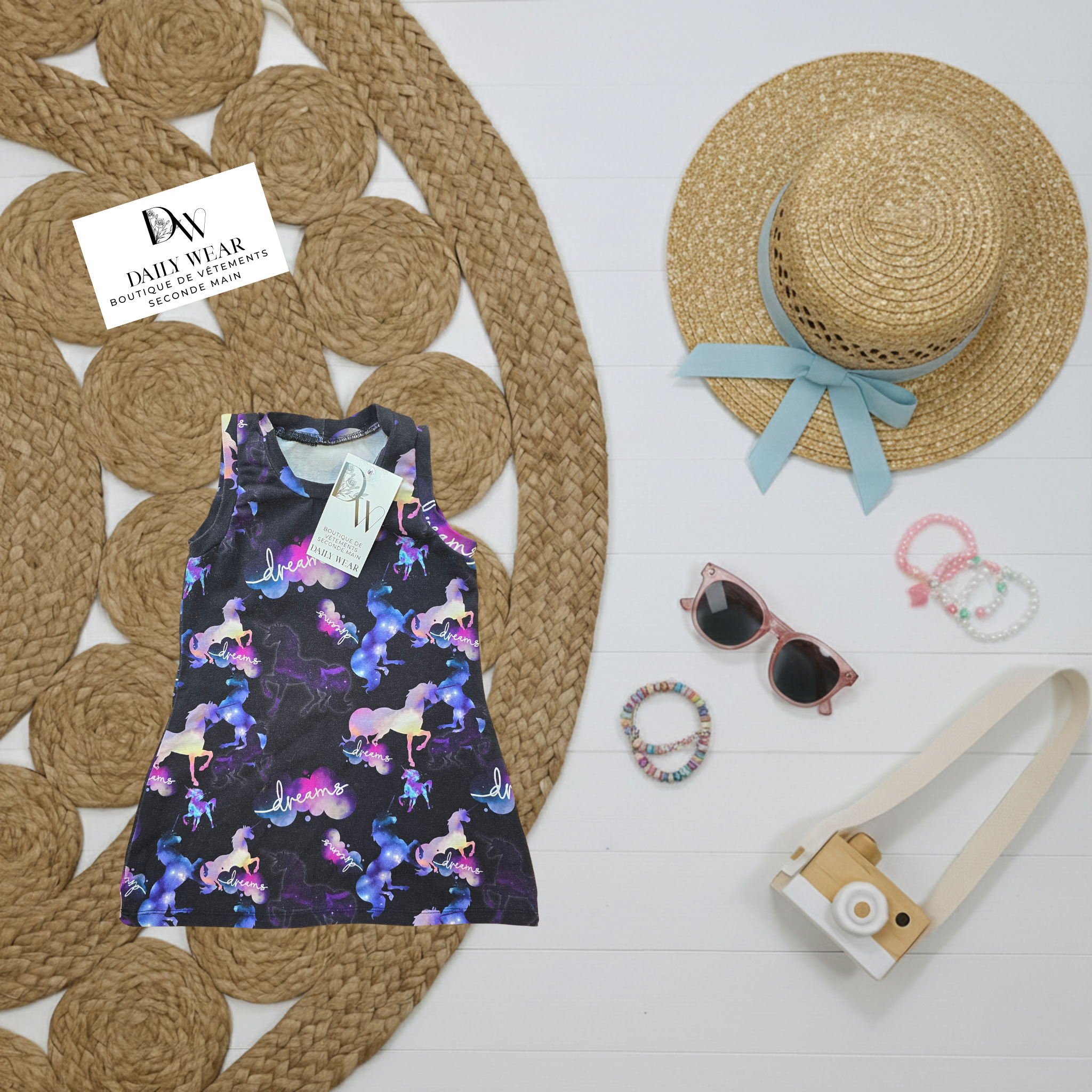 Robe Licornes, 2-3 ans