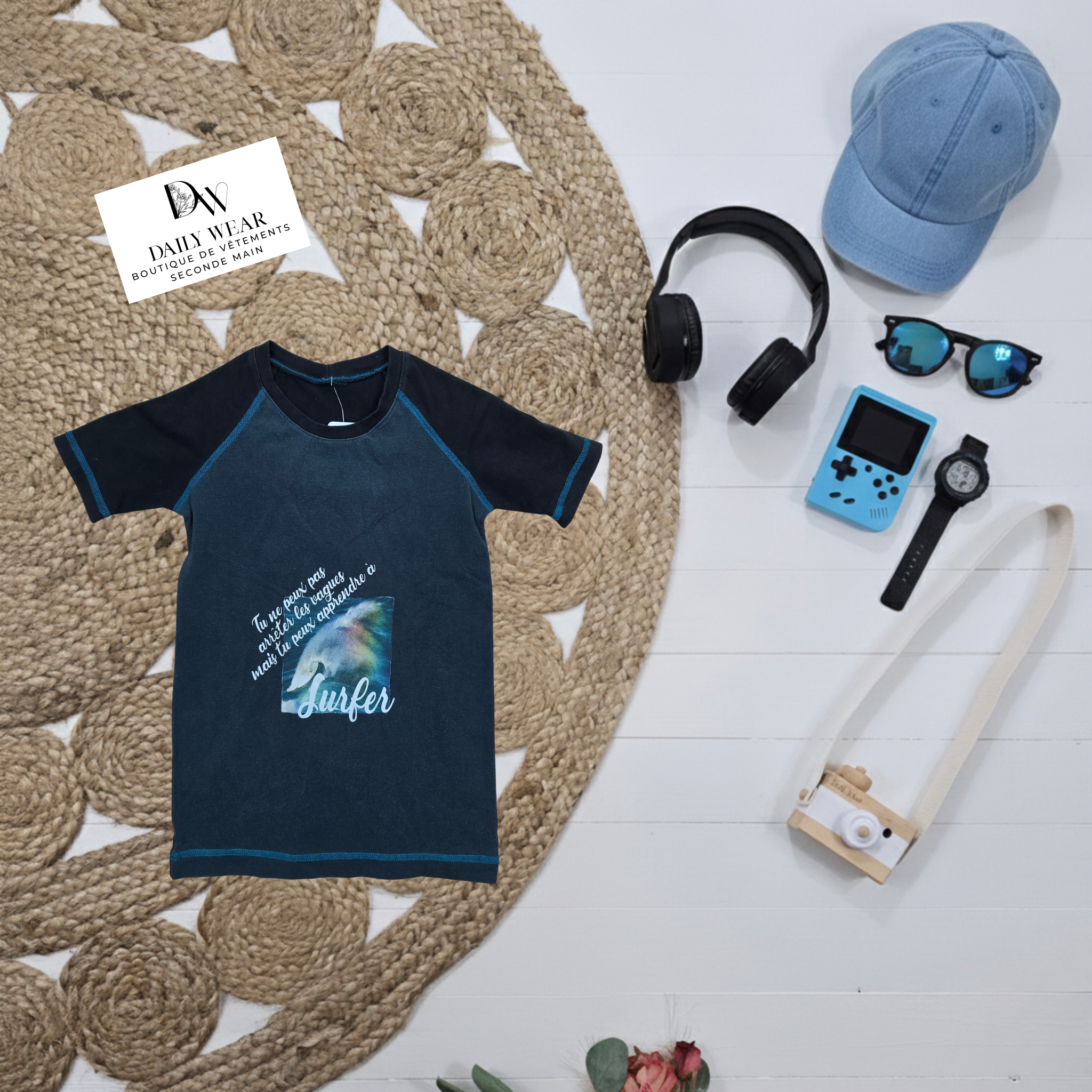 T-shirt Surfer, 8 ans