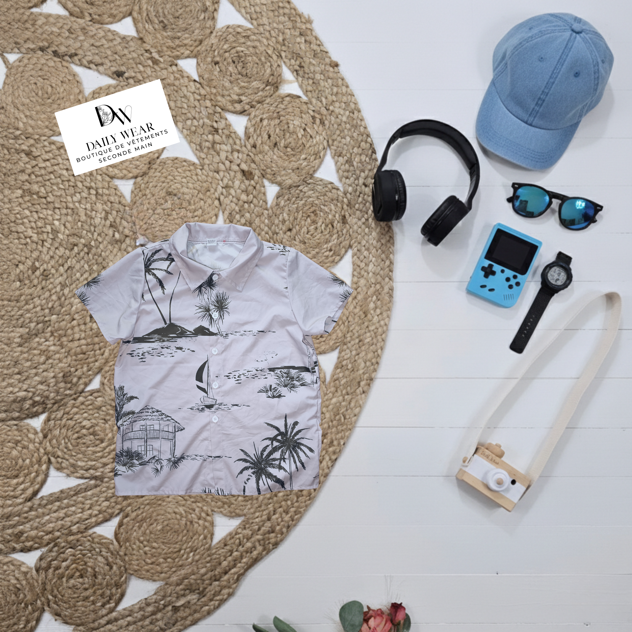 Chemise Vacances, 7-8 ans