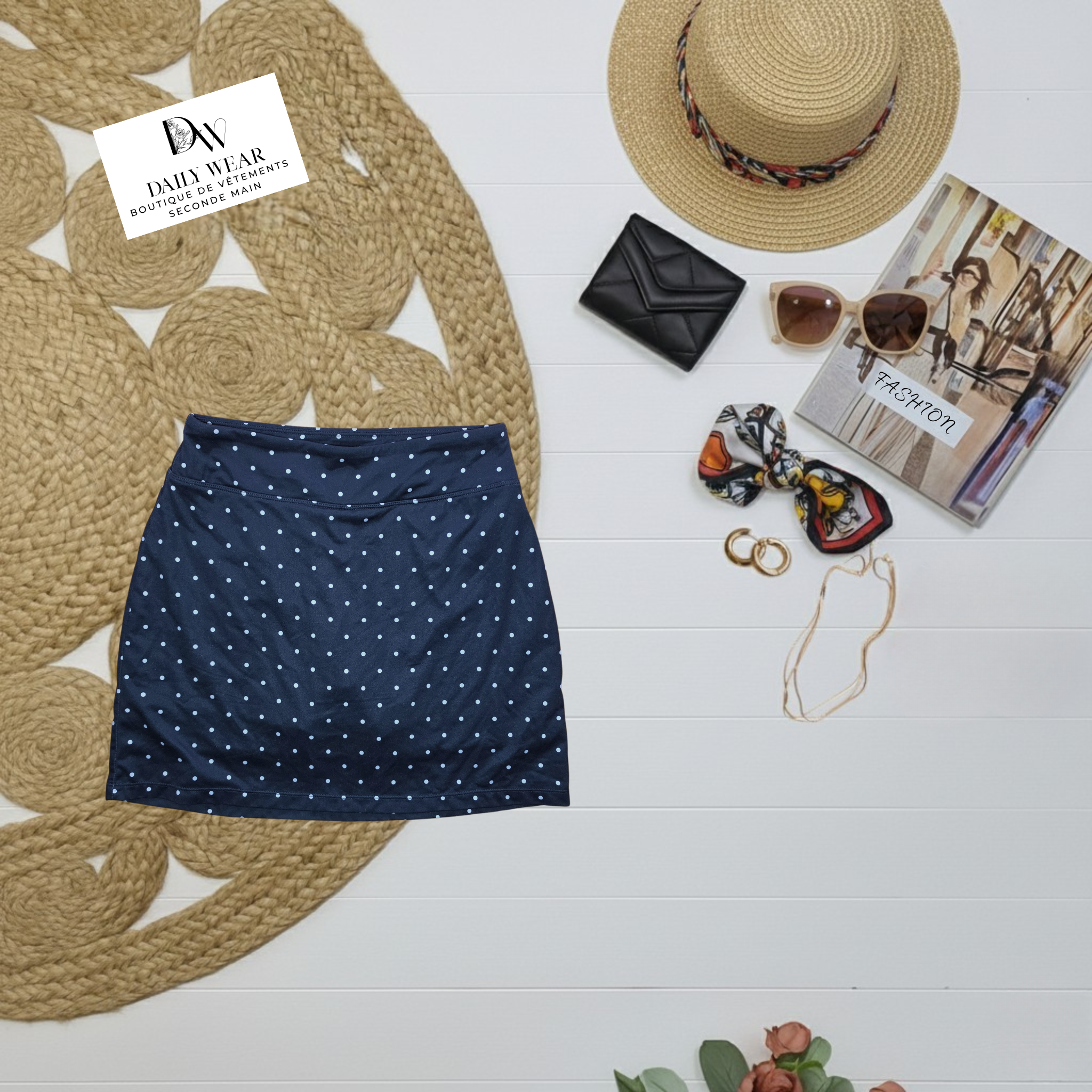 Jupe-Short Seg'ments Luxe, XSmall
