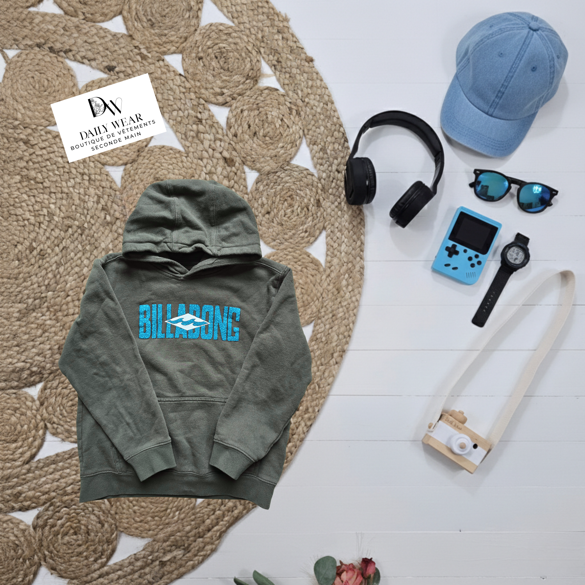 Chandail à capuchon Billabong, 8 ans