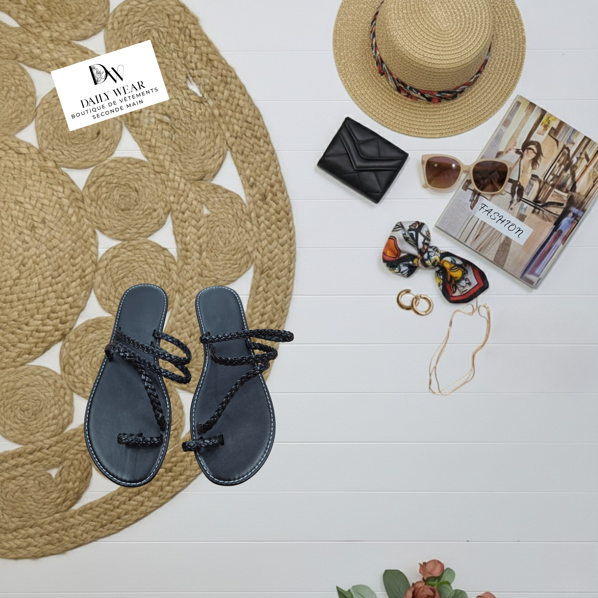 Sandales Noire, 10-11