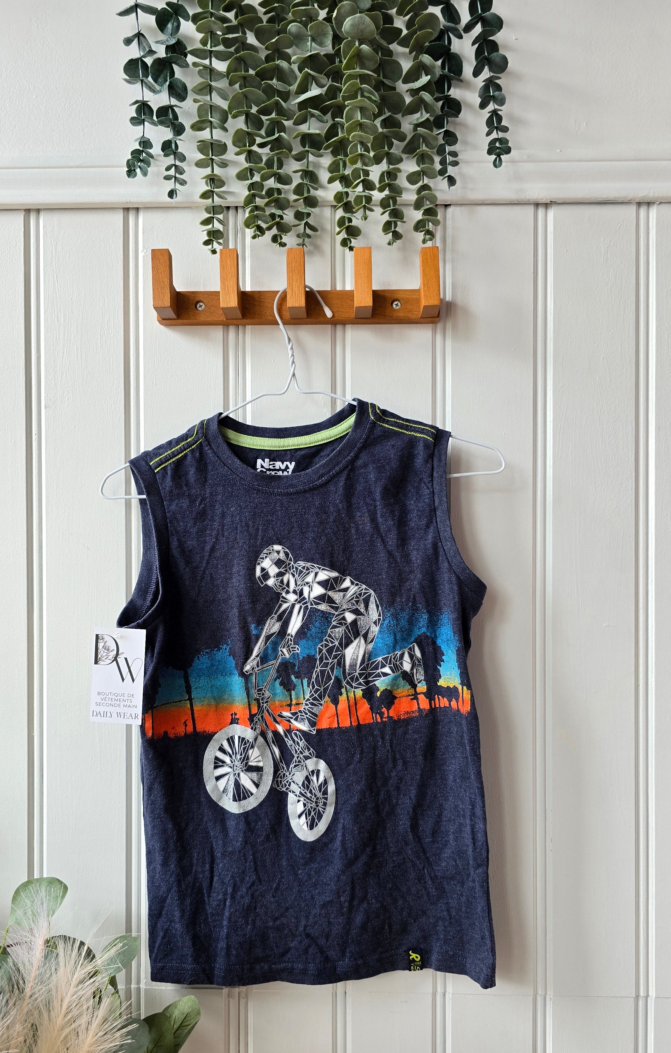 Camisole Navy Crew Skate, 8 ans