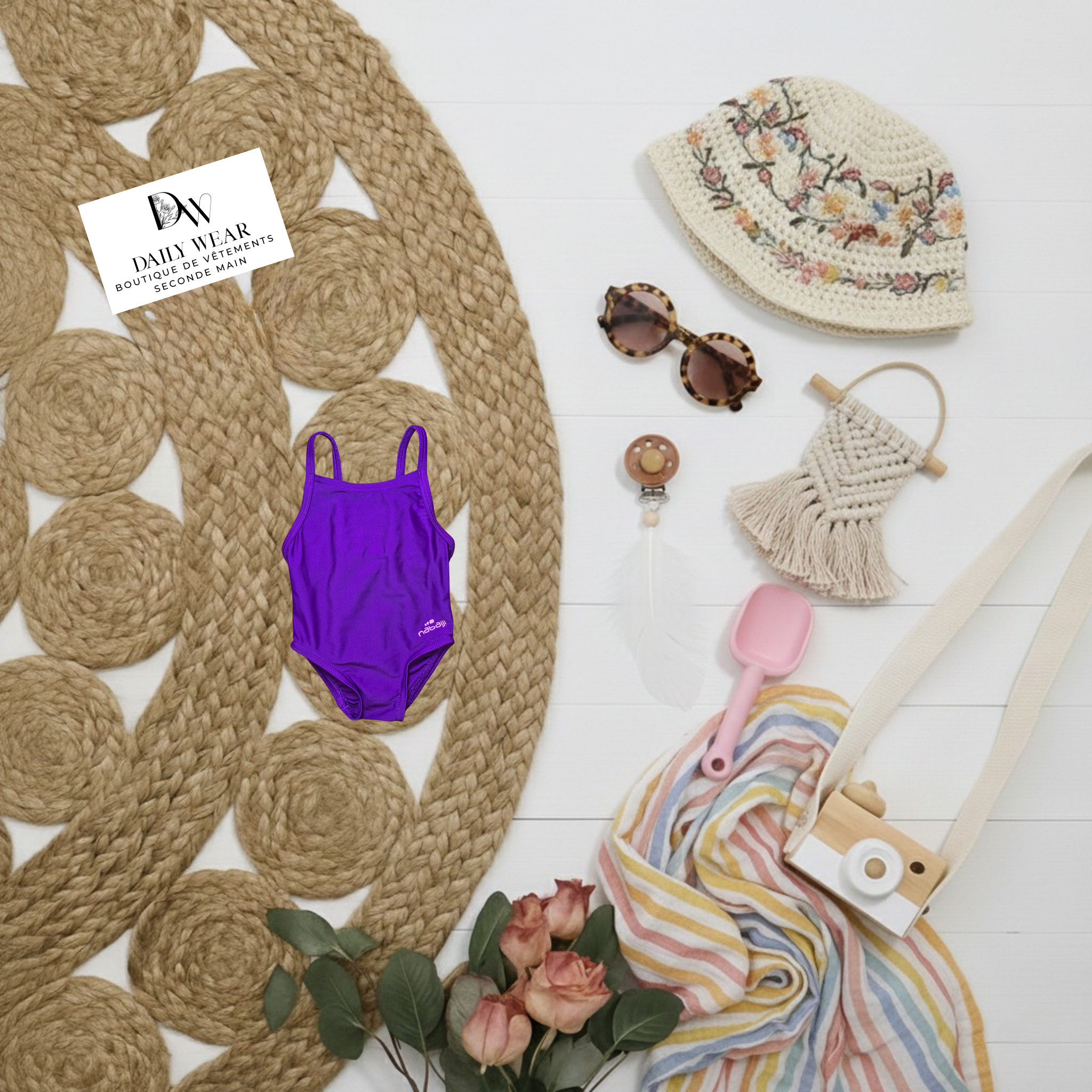 Costume de bain Nabaiji, 0-3 mois