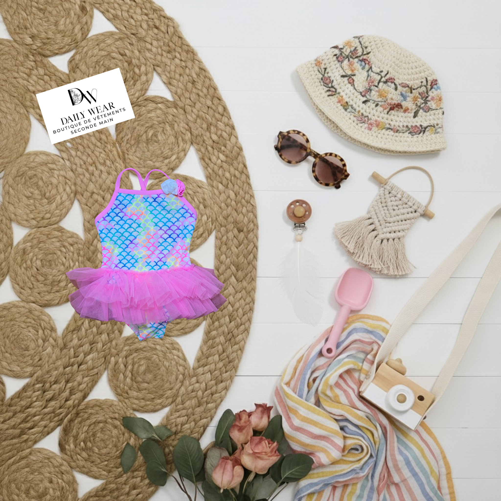 Costume de bain George, 6-12 mois
