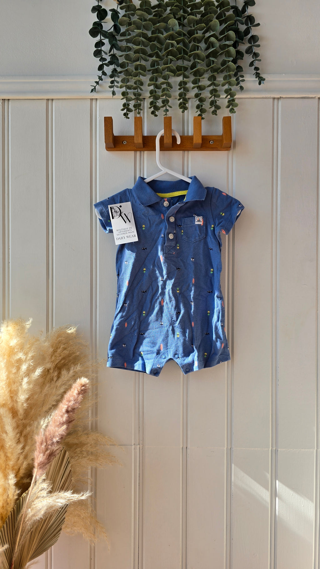 Combishort Carter's, 6 mois