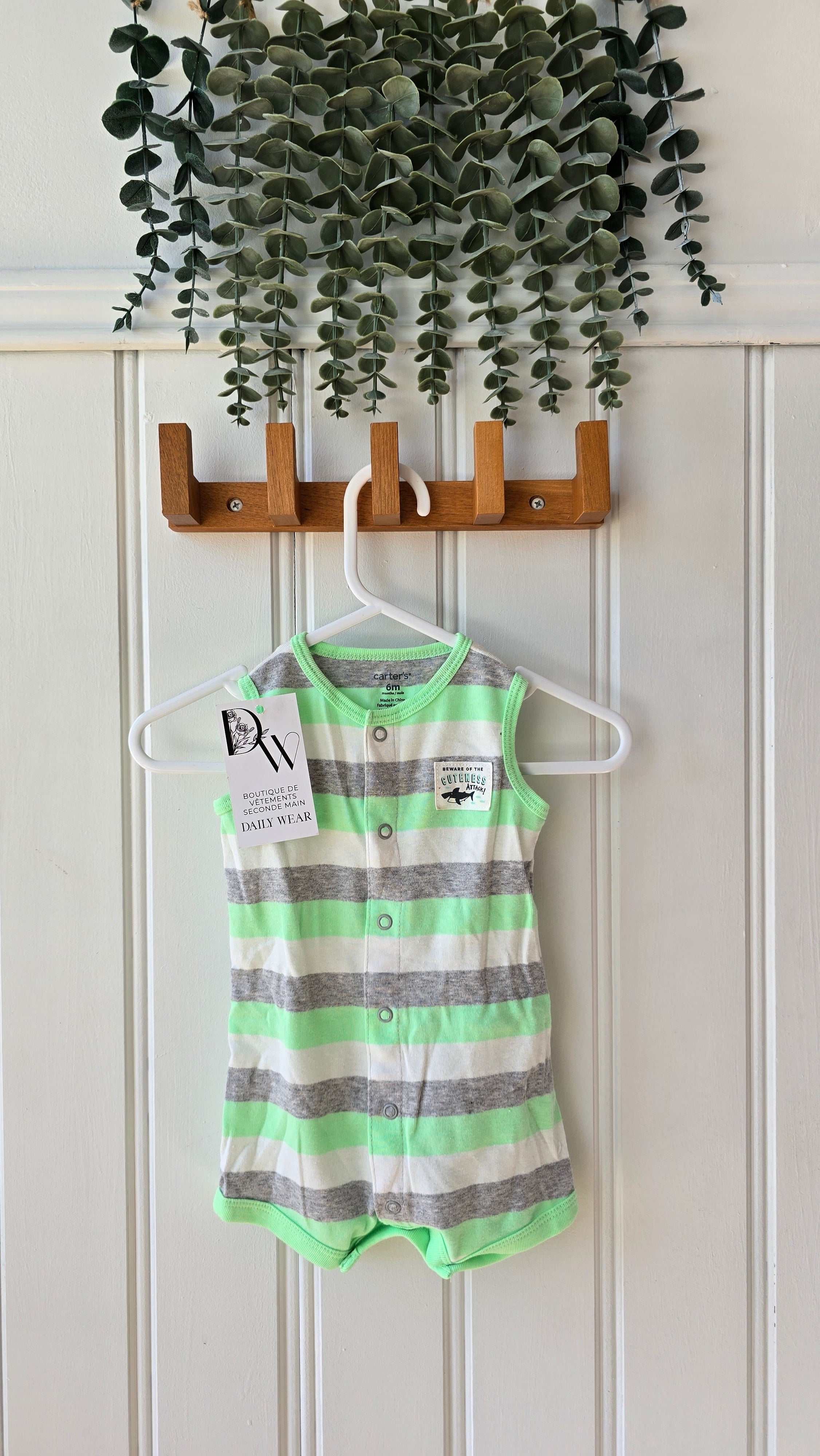 Combishort Carter's, 6 mois