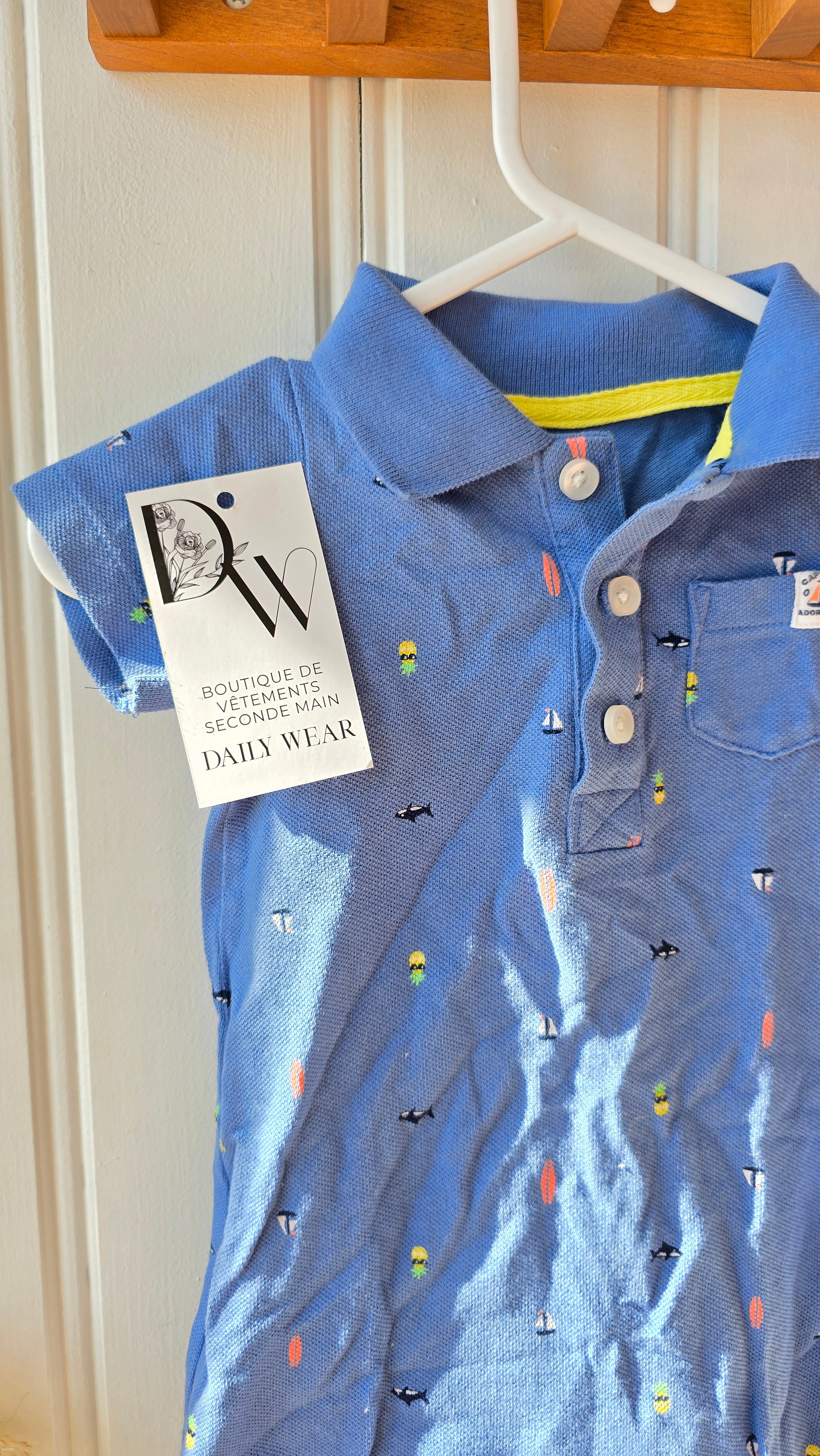 Combishort Carter's, 6 mois