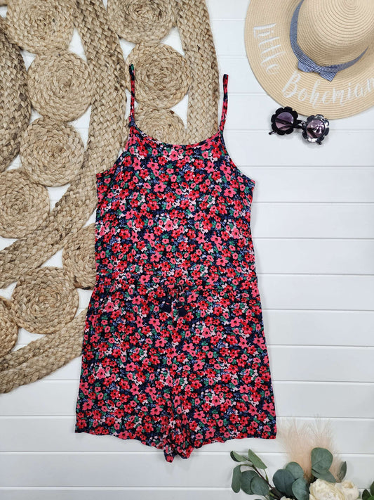 Combishort fleuris 12-14 ans