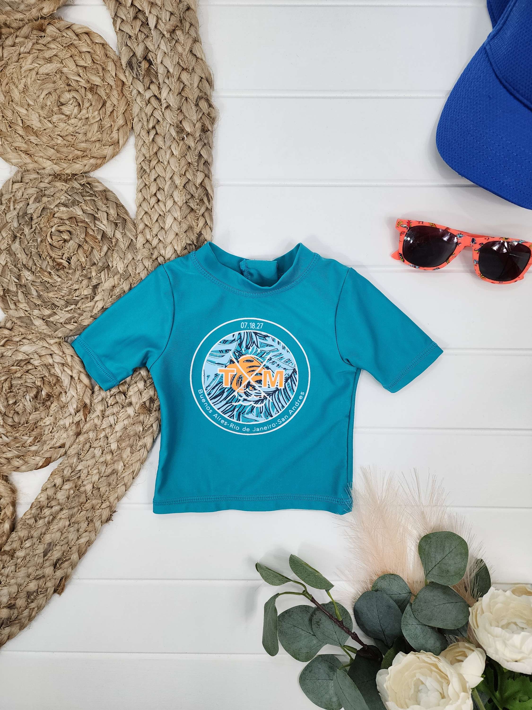 T-shirt de bain Trois Moutons, 3 mois