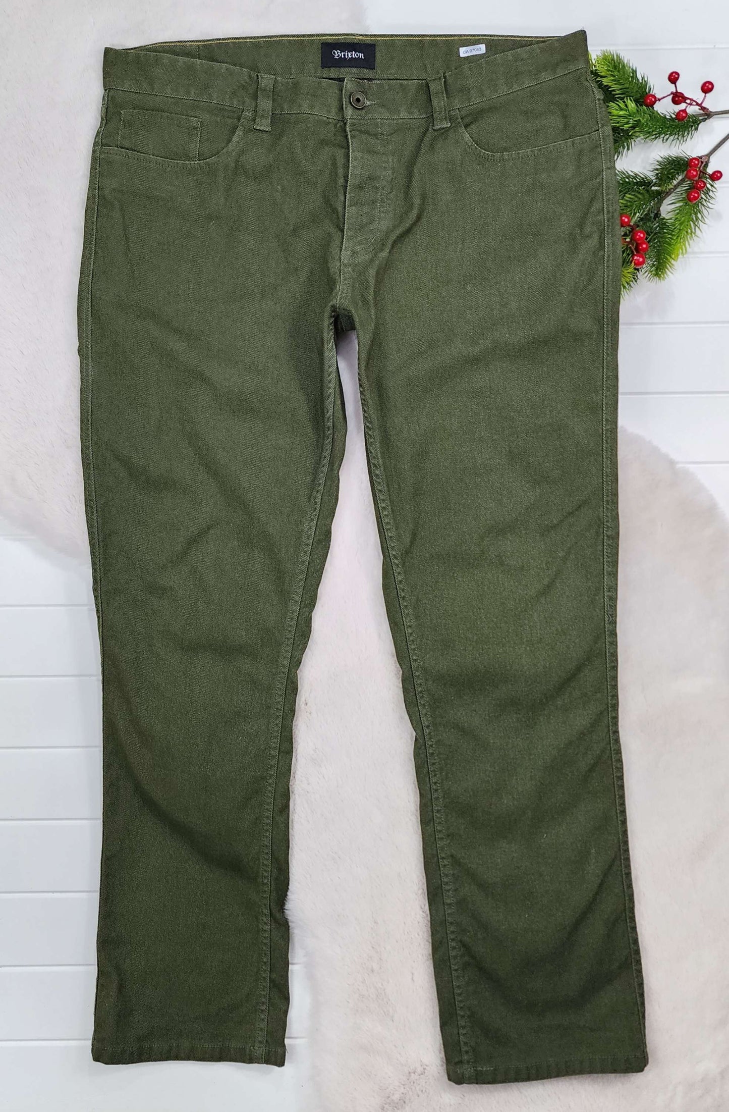 Jeans vert Brixton, 38/33
